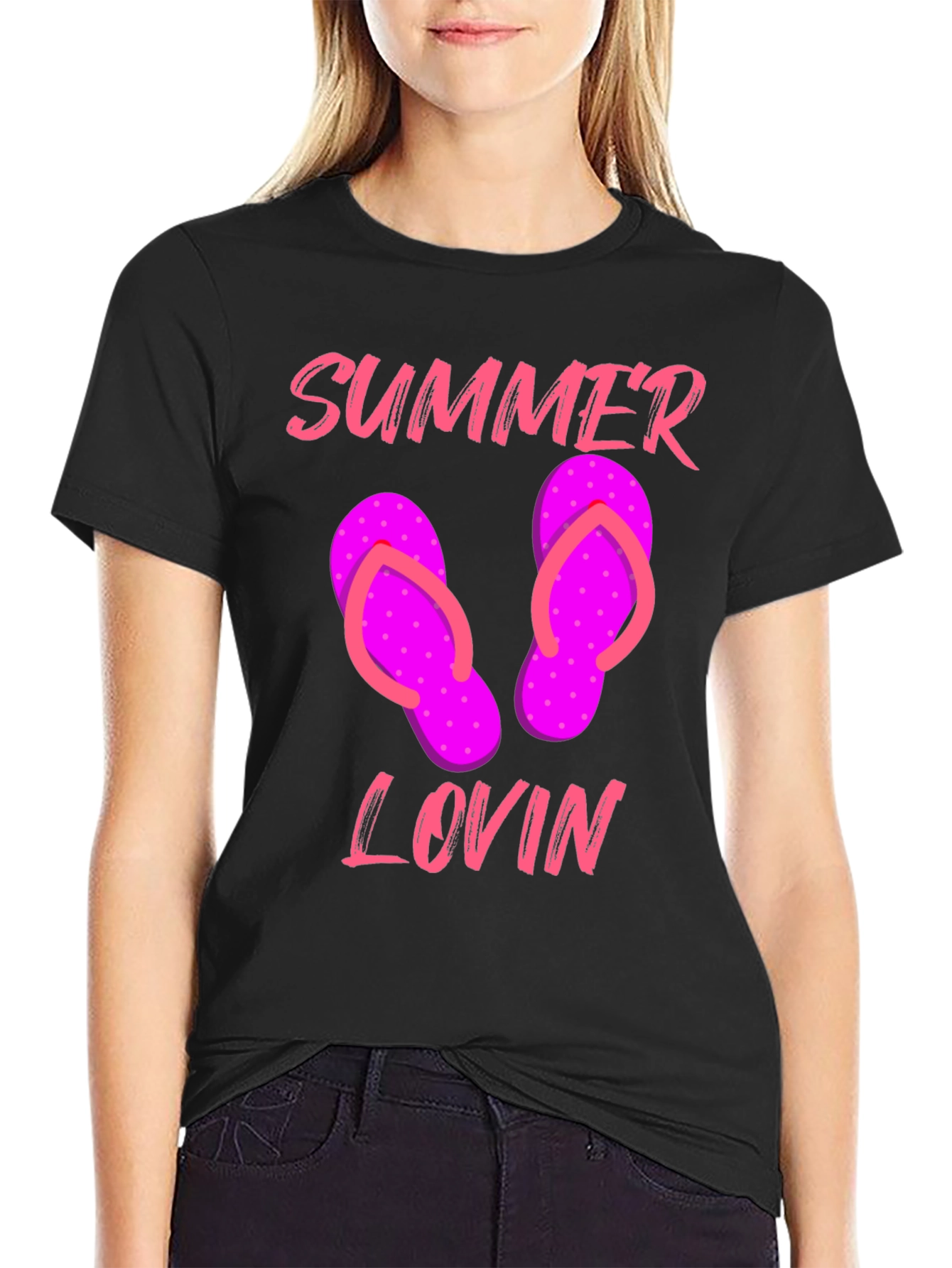 Black Summer Lovin' Graphic Tee view 2