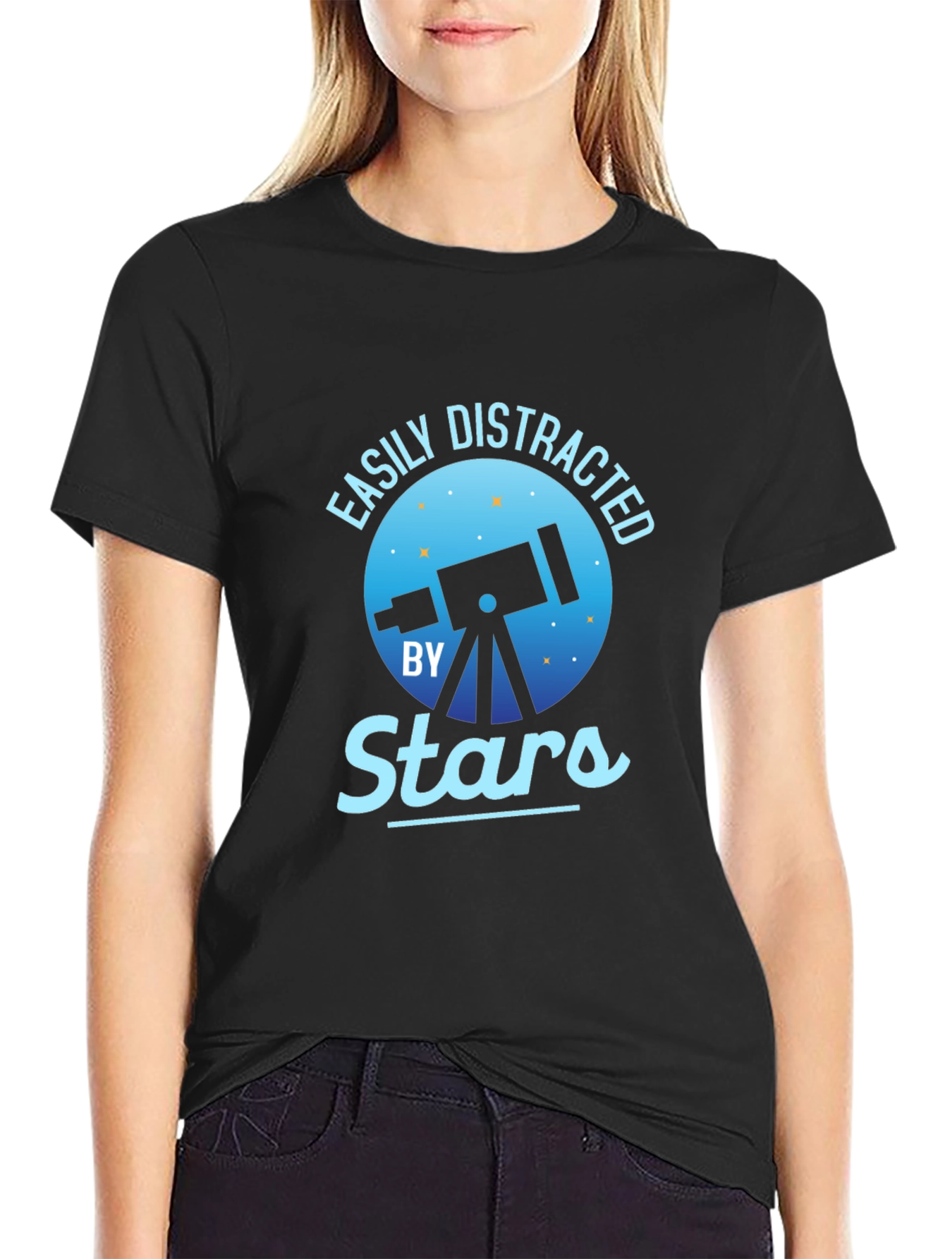 Easily Distracted by Stars Graphic Tee - 2