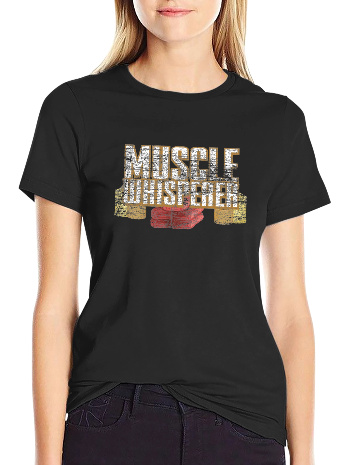 Muscle Whisperer Graphic T-Shirt - Black - 2