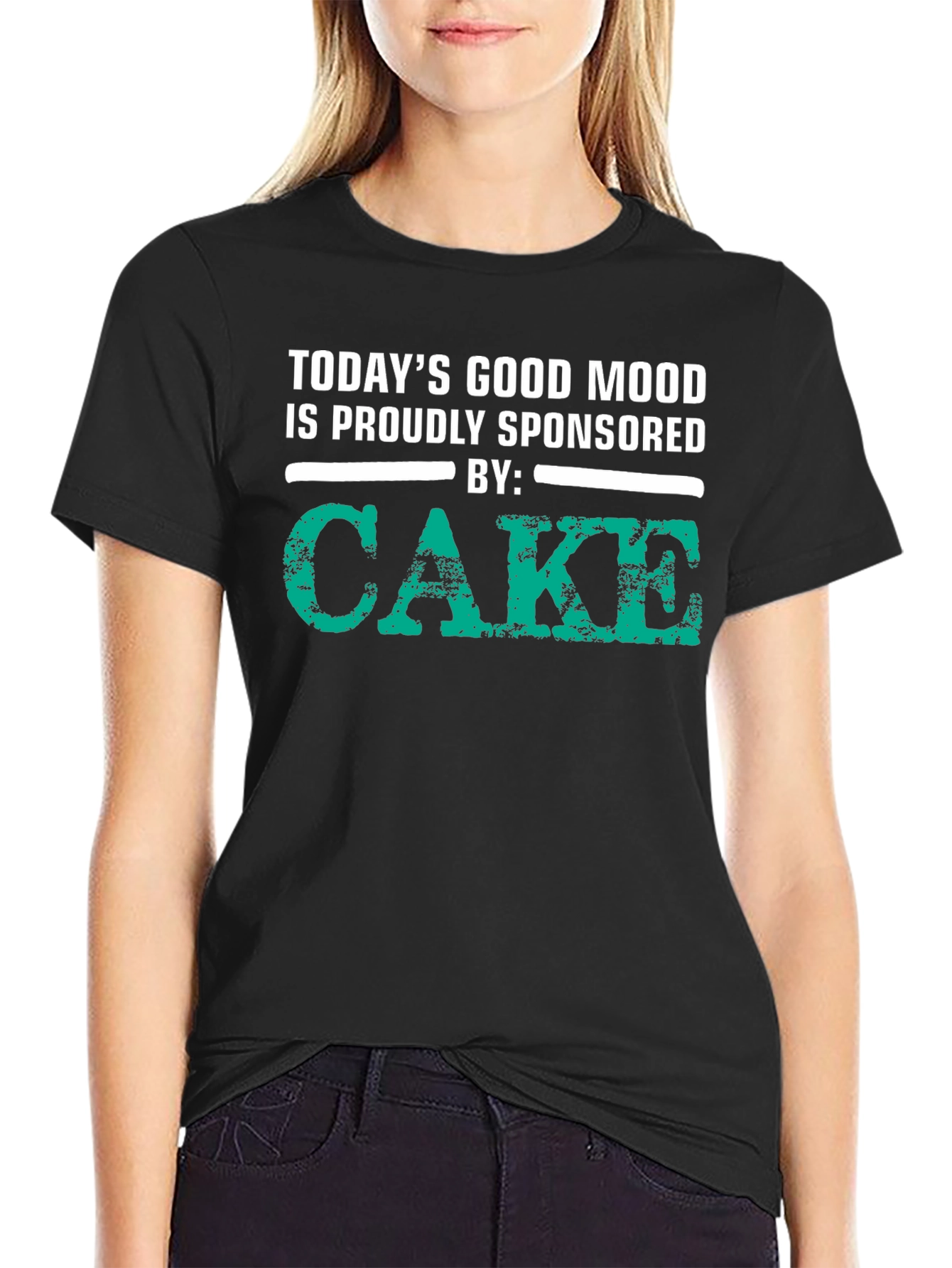 Black Cake Sponsored Good Mood Graphic Tee view 2