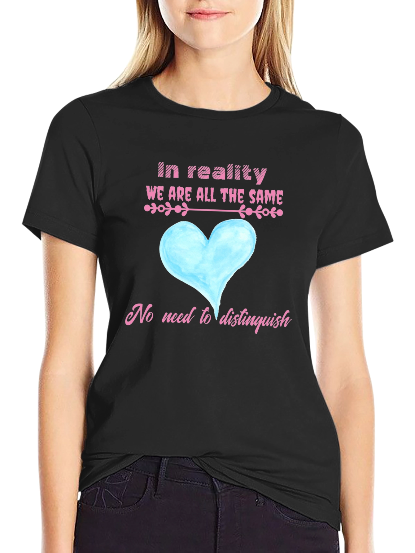 Black Equality T-Shirt - We Are All the Same view 2