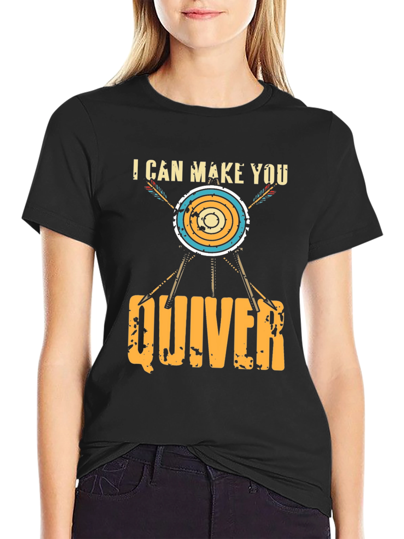 Black Archery Quiver T-Shirt - Funny Archer Tee view 2