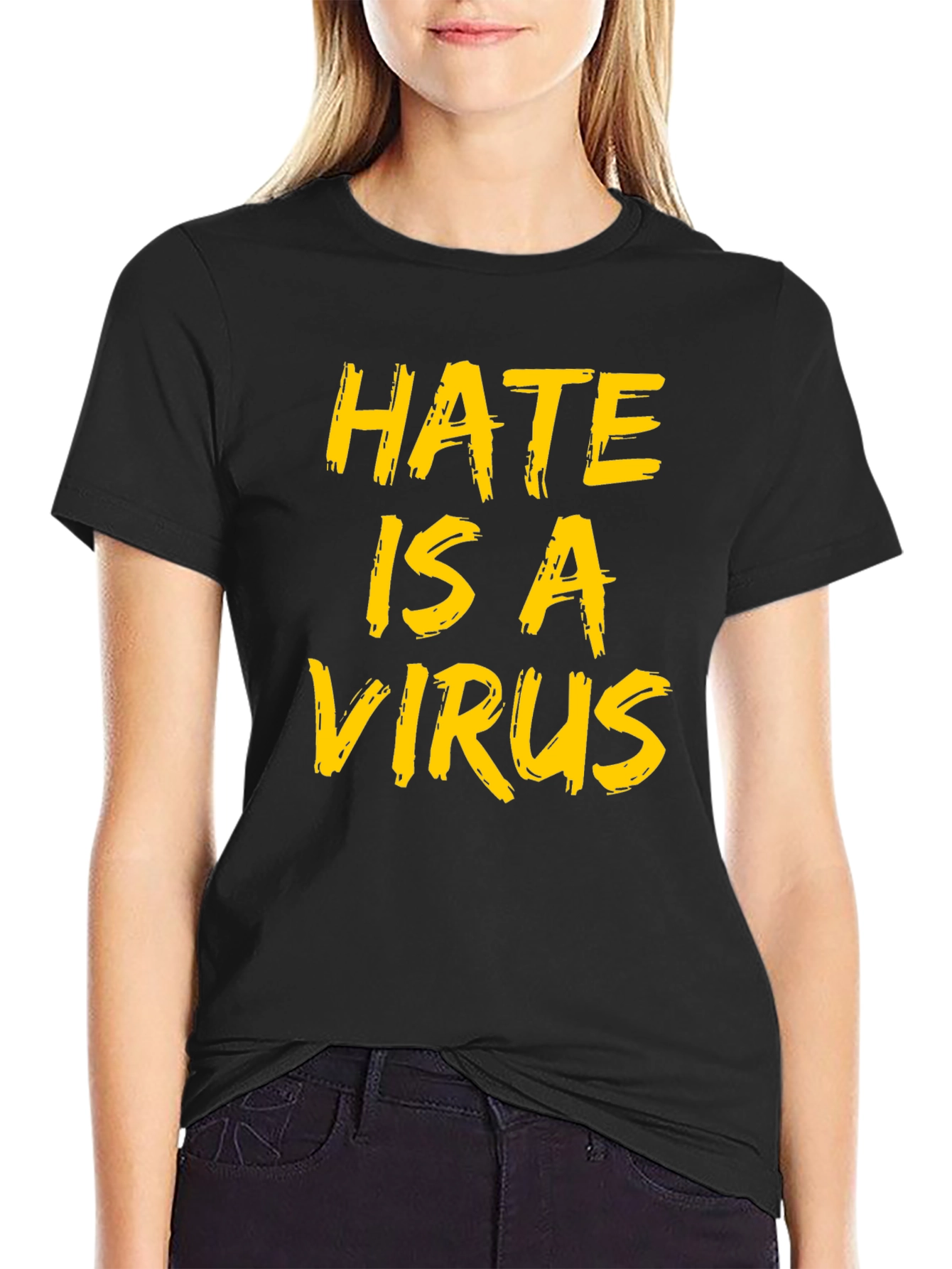 Hate is a Virus Graphic Tee - Black - 2