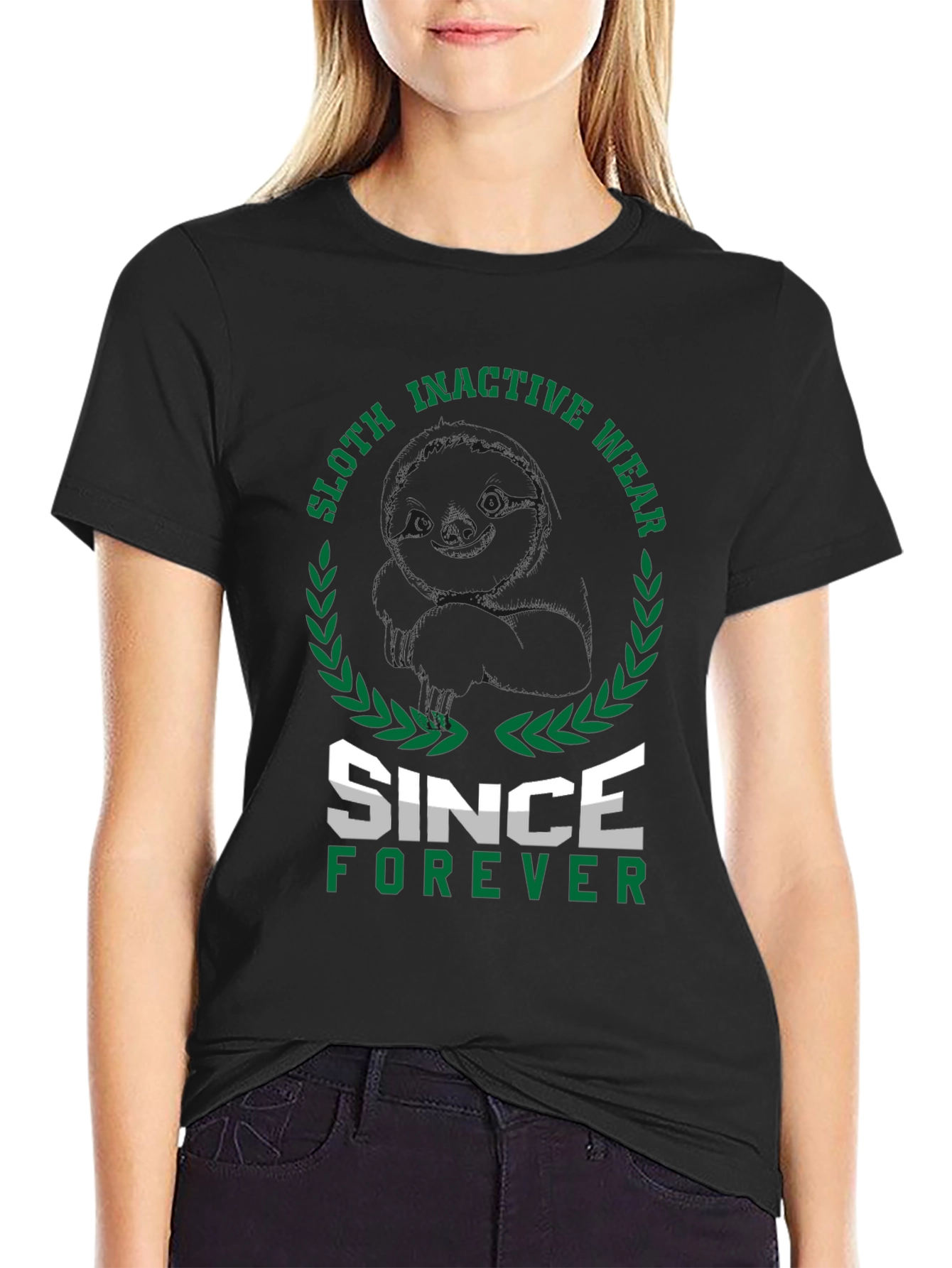 Black Sloth Inactive Wear Since Forever Black T-Shirt view 2