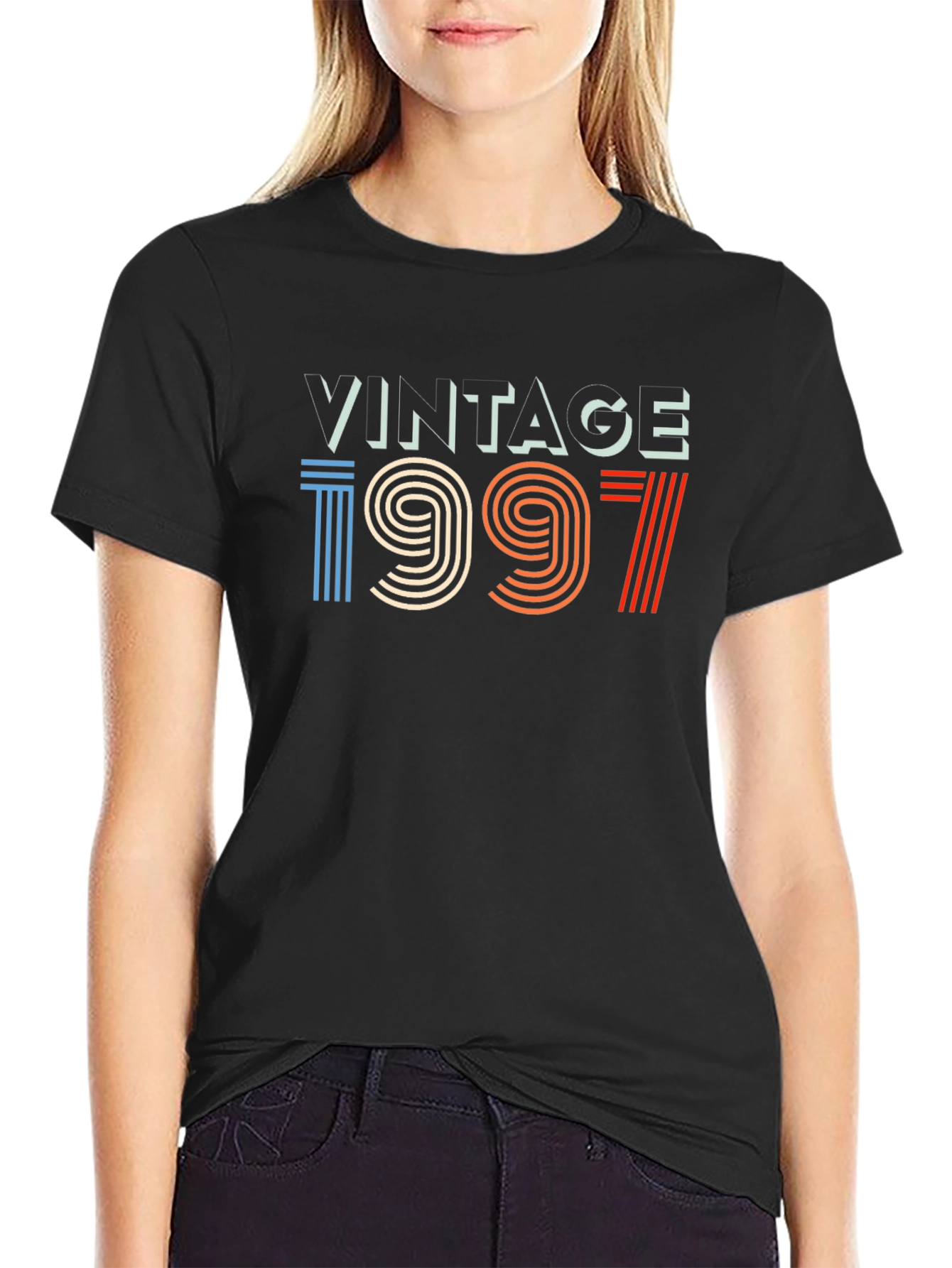 Black Vintage 1997 Graphic T-Shirt Retro Birthday Gift view 2