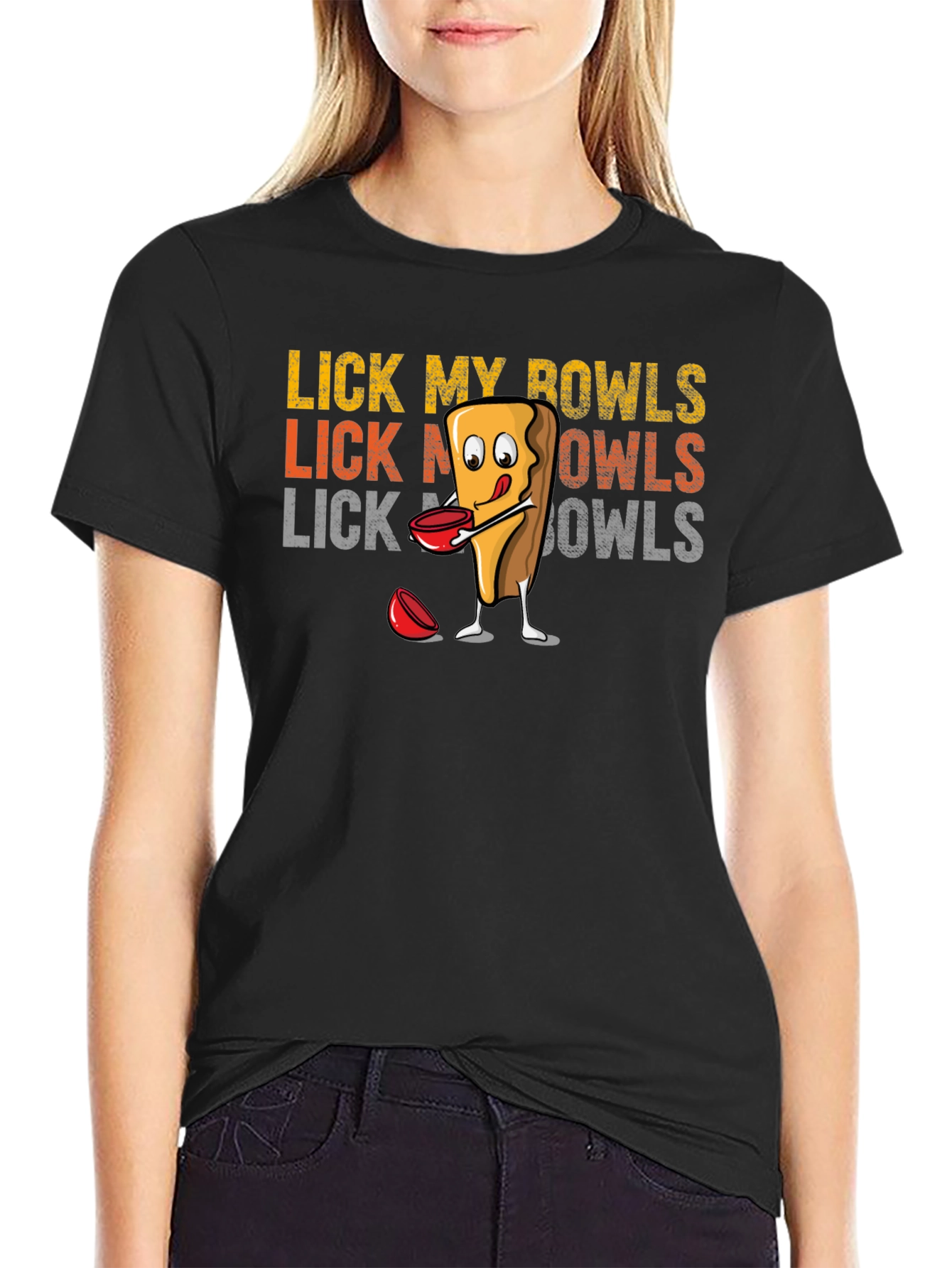 Black Lick My Bowls Graphic Tee view 2