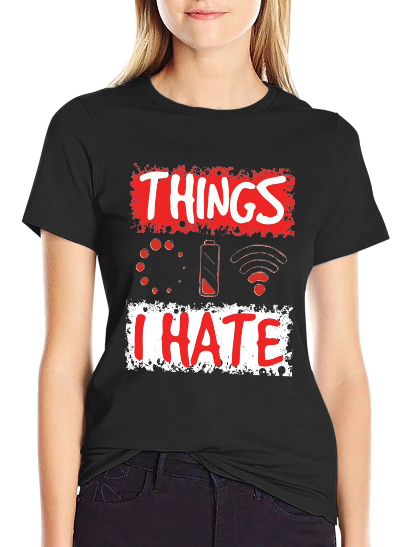 Black Things I Hate T-Shirt - Funny Tech Humor Tee view 2
