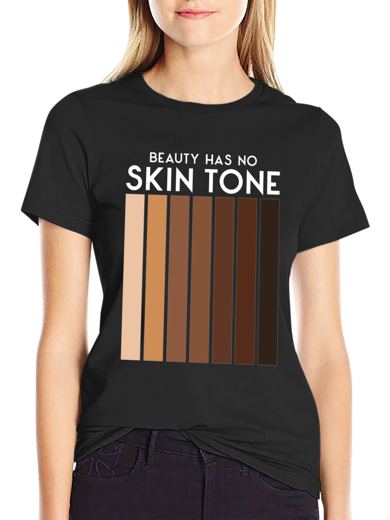 Black Beauty Has No Skin Tone T-Shirt view 2