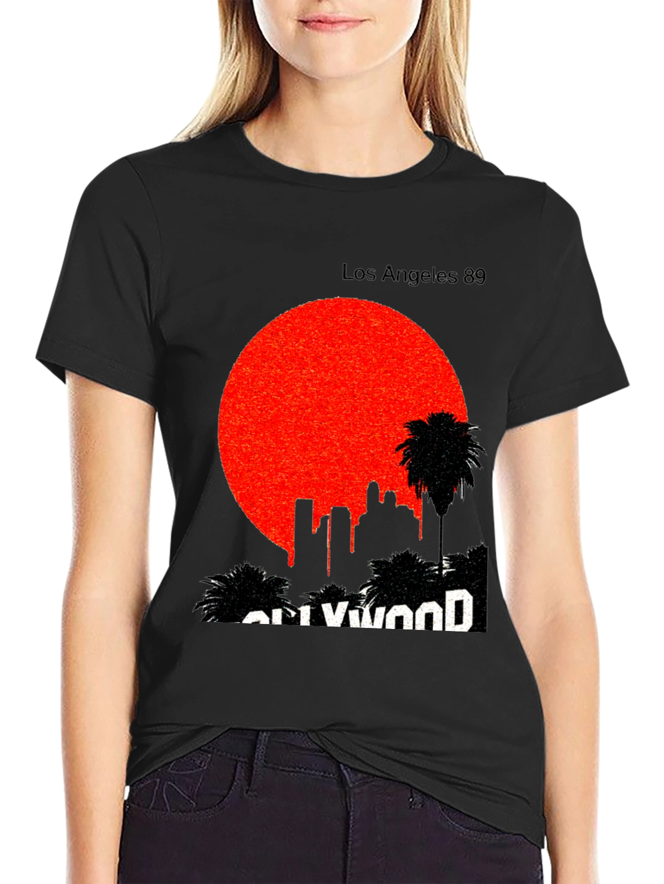 Black Los Angeles 89 Graphic T-Shirt view 2