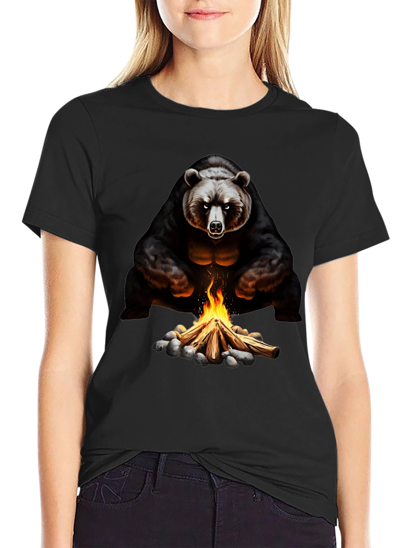 Black Bear Campfire Graphic Tee view 2