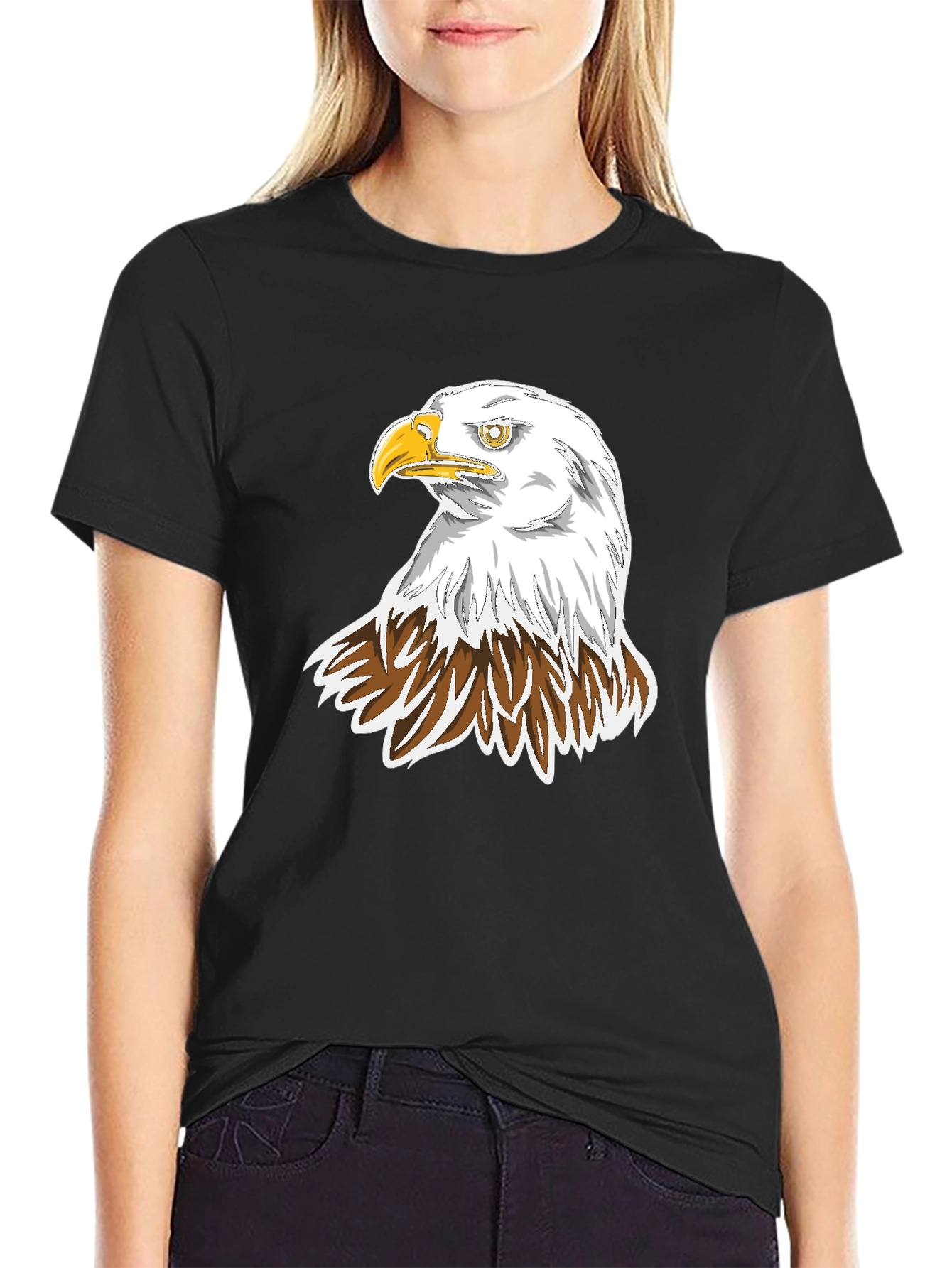 Black Black Eagle Graphic Tee view 2