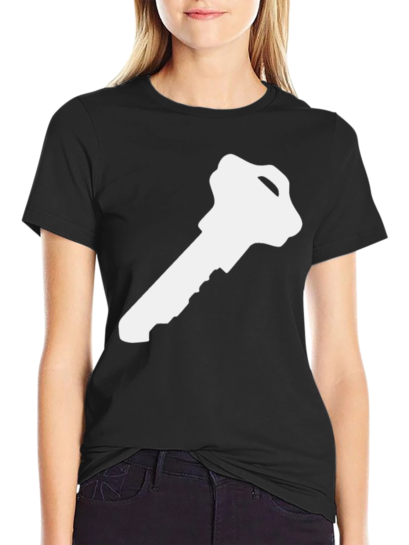 Black Key Graphic Tee - Unlock Your Style view 2