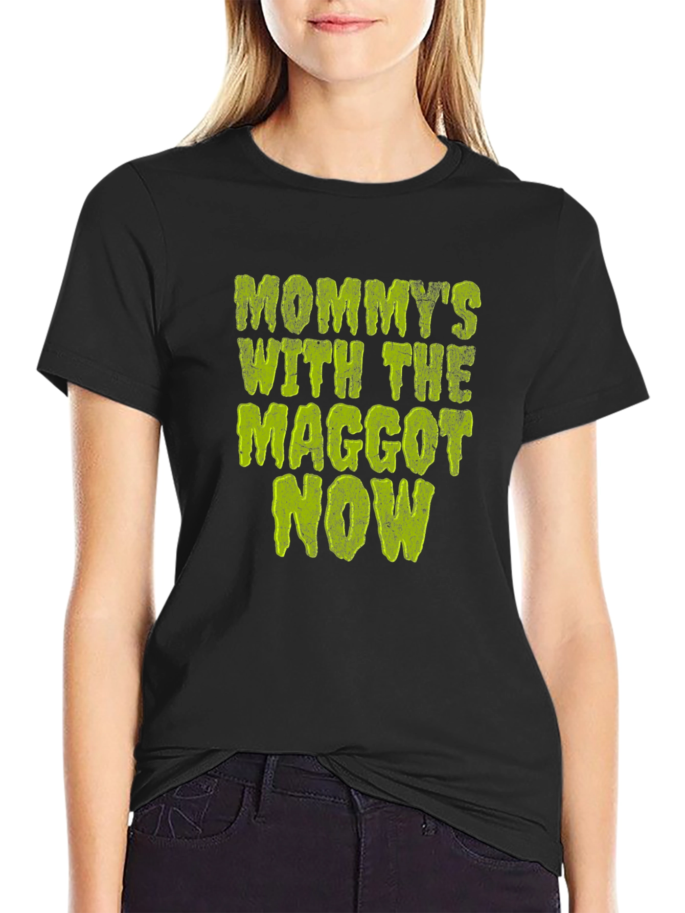 Black Mommy's with the Maggot Now T-Shirt view 2