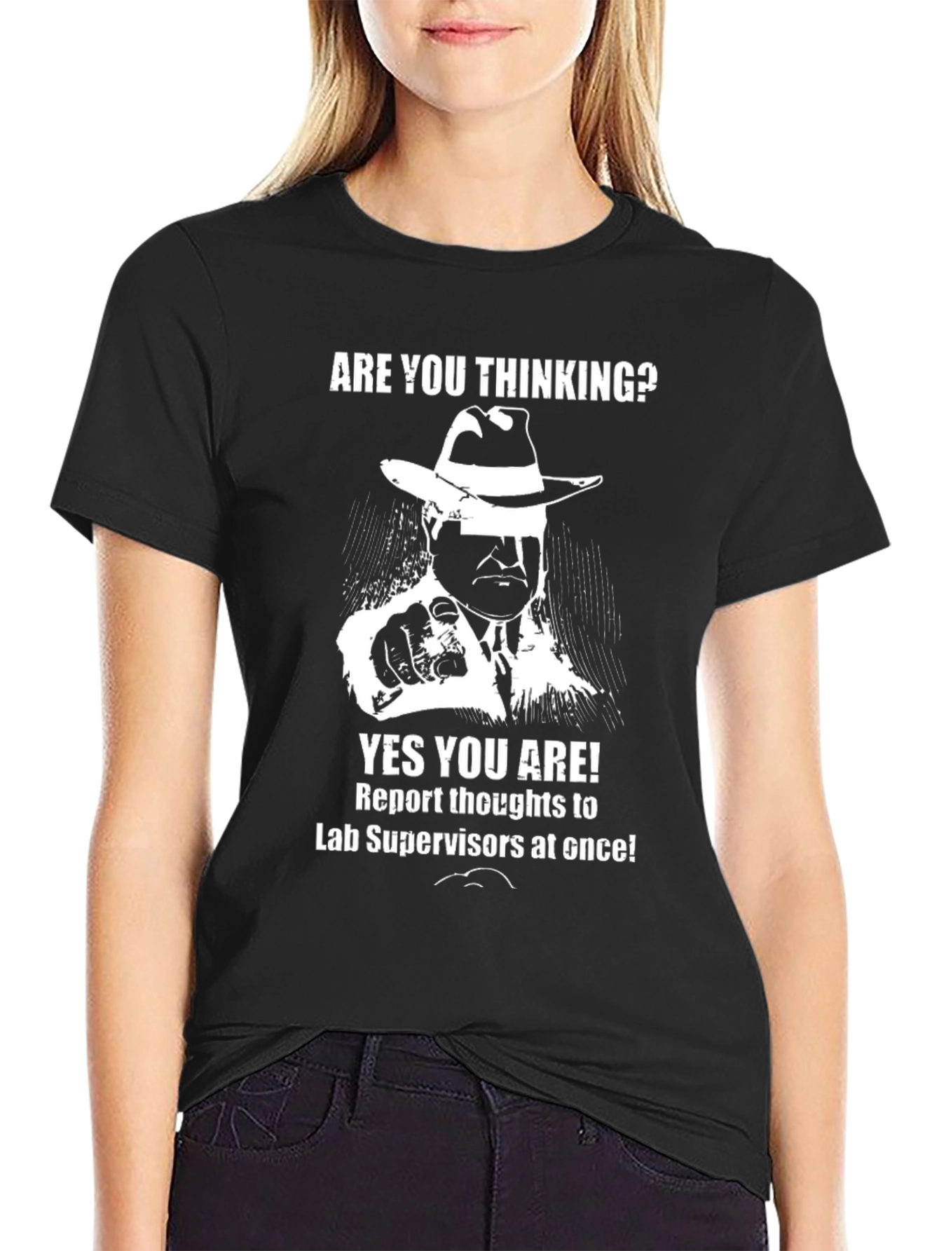 Black Thinking Lab Supervisor T-Shirt view 2