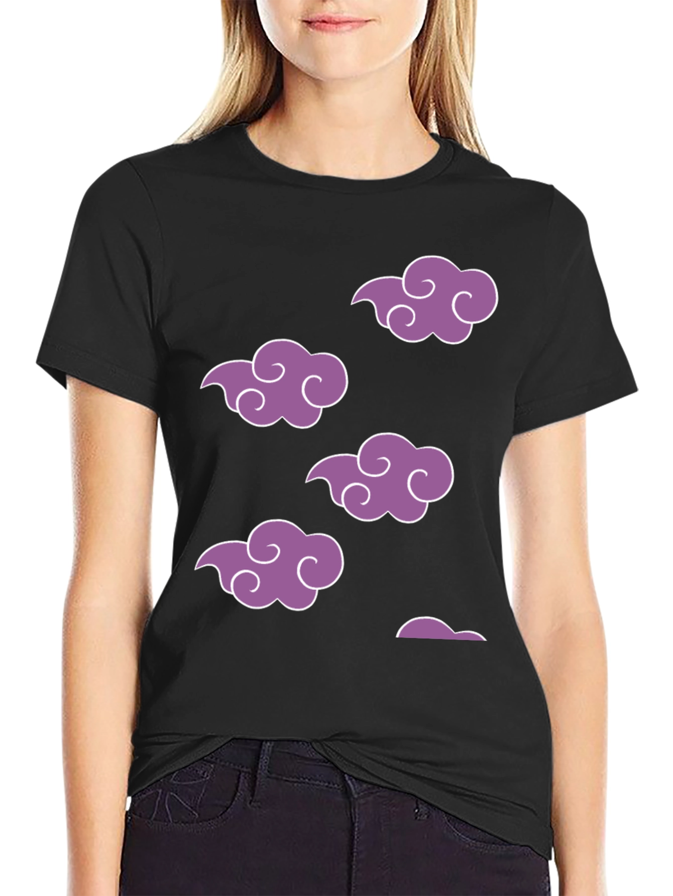 Black Akatsuki Cloud T-Shirt - Anime Inspired view 2