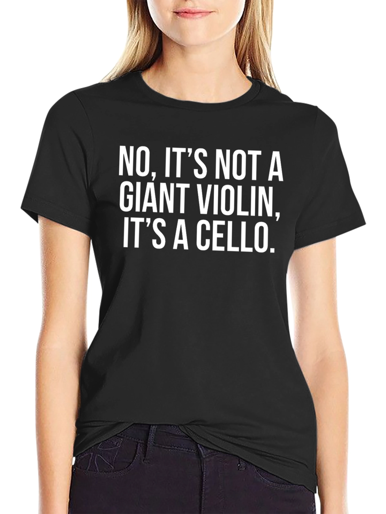 Black Cello T-Shirt: It's Not a Giant Violin! view 2