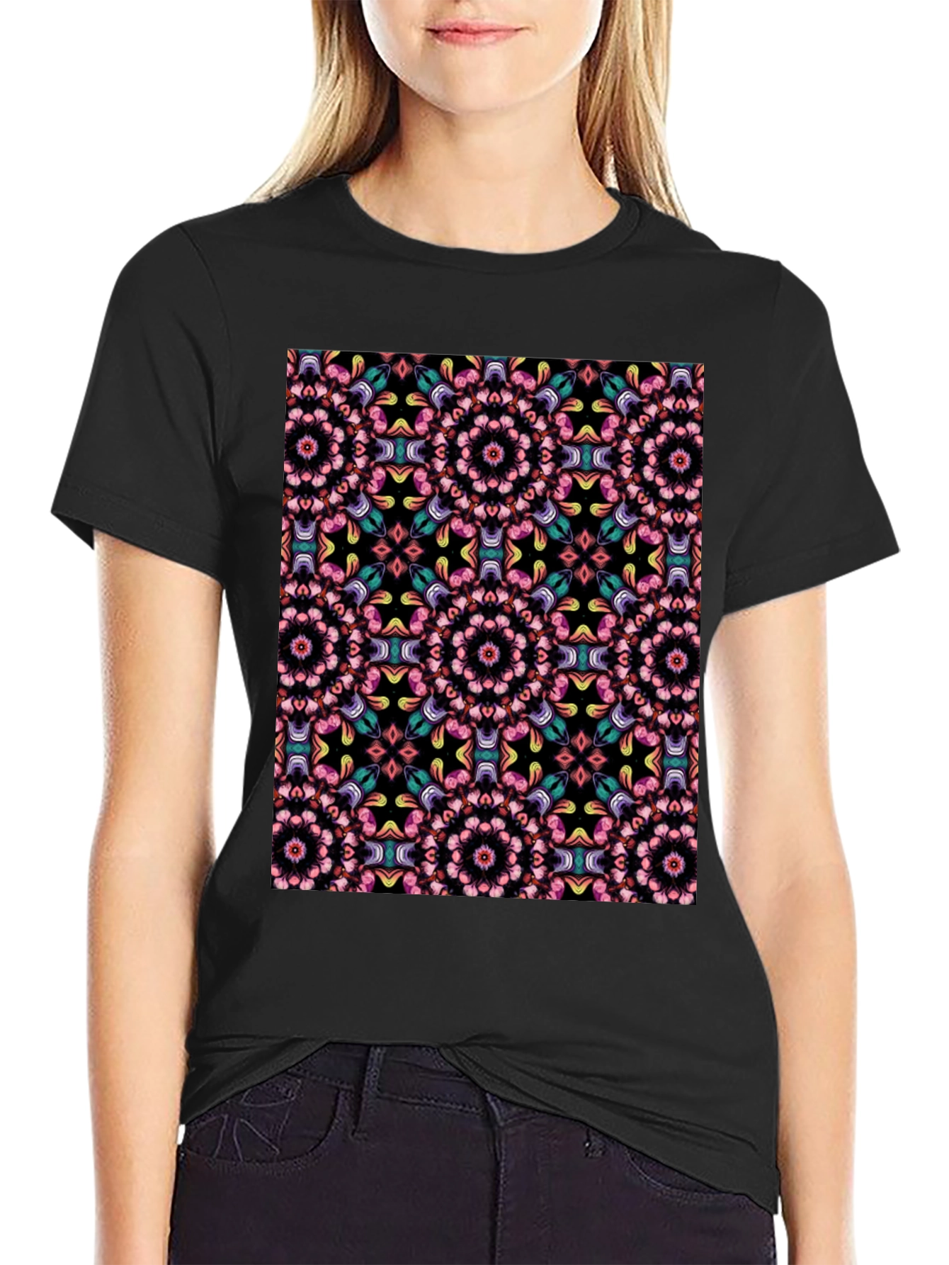 Black Kaleidoscope Dream Black Tee view 2