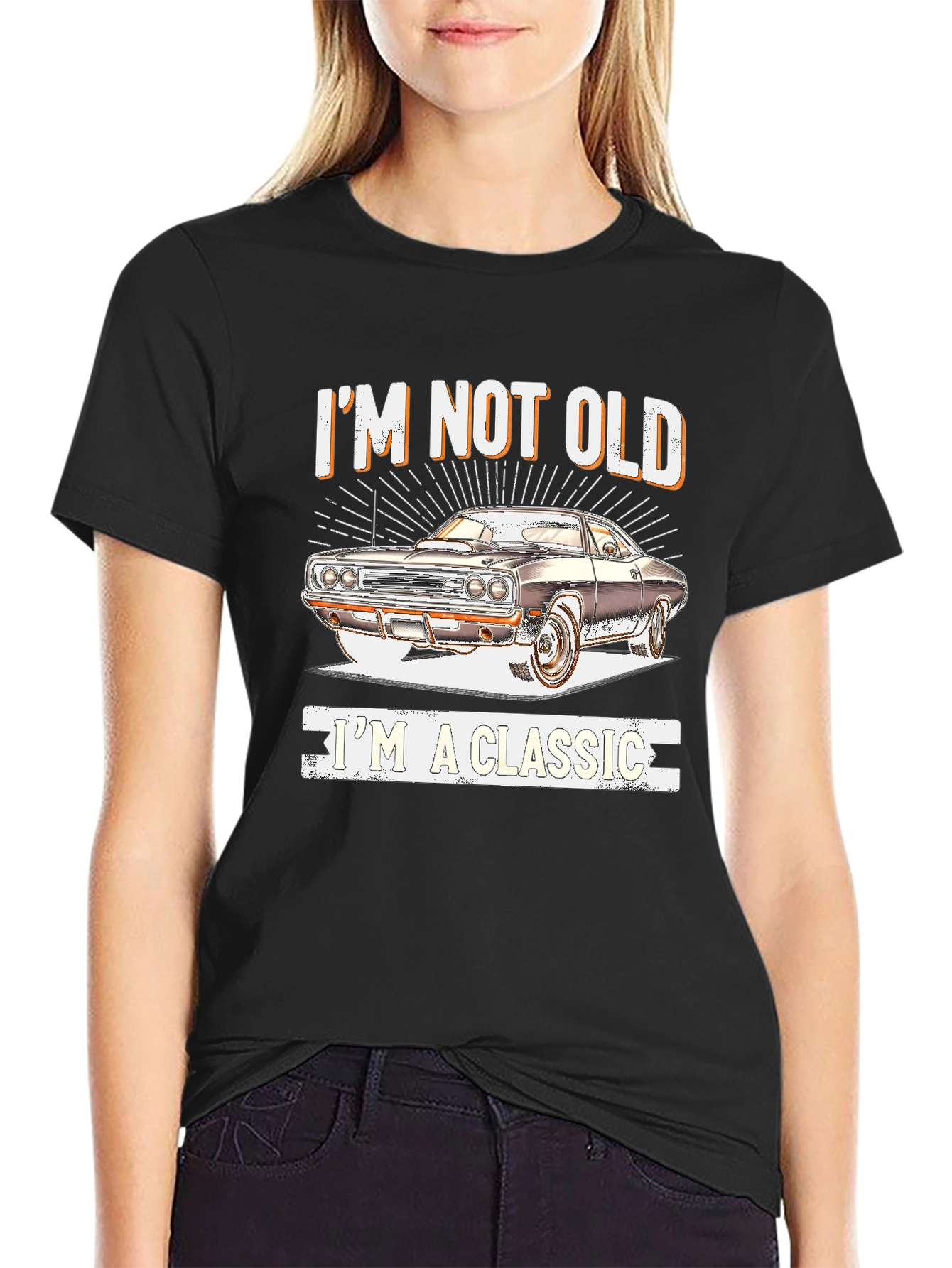 Black I'm Not Old, I'm A Classic T-Shirt view 2