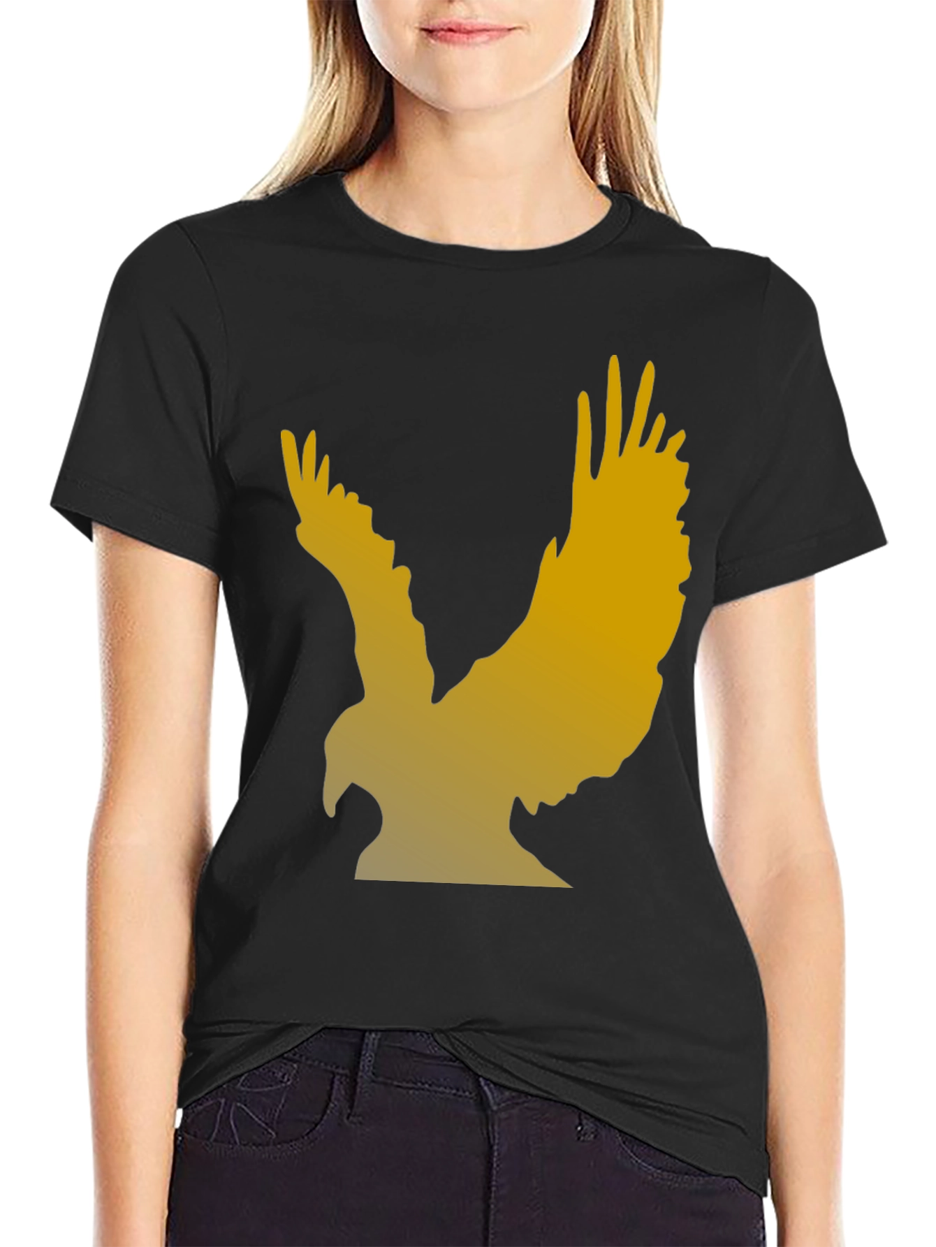Black Eagle Graphic T-Shirt - Black view 2