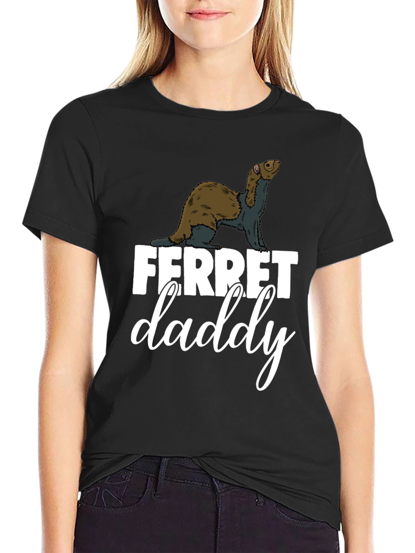 Black Ferret Daddy Graphic Tee view 2