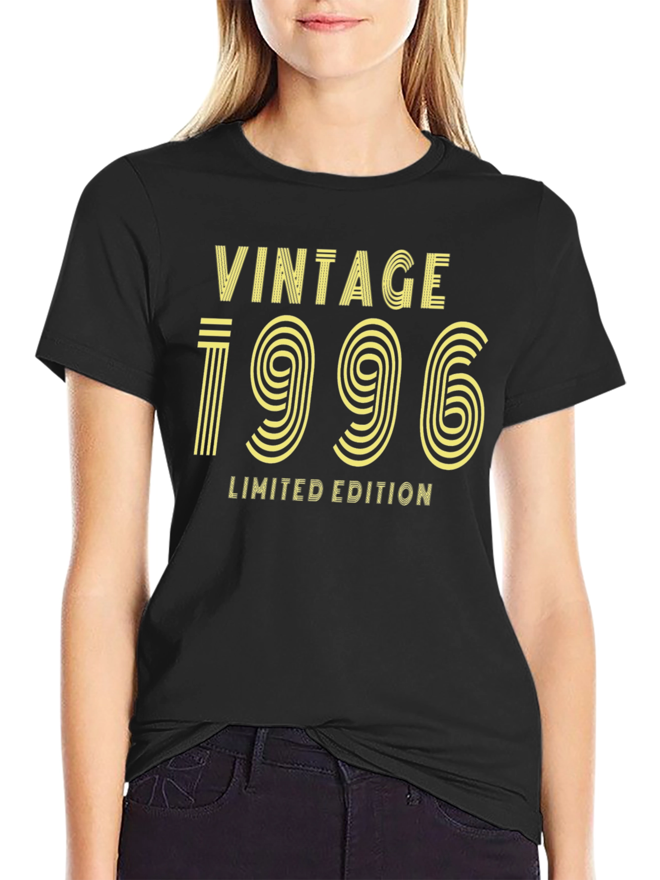 Black Vintage 1996 Limited Edition Black T-Shirt view 2