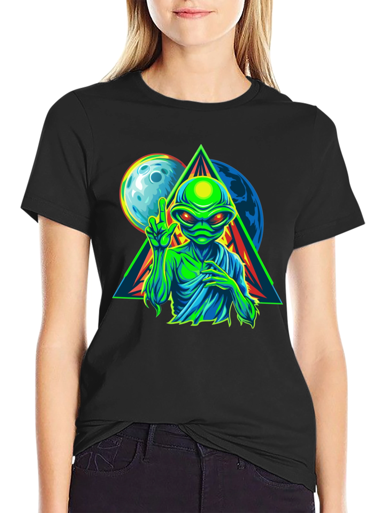 Alien Graphic T-Shirt - Peace Among Worlds! - 2