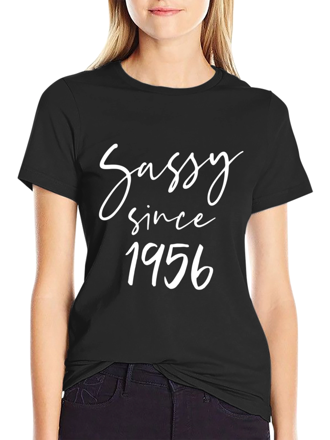 Black Sassy Since 1956 Graphic Tee view 2