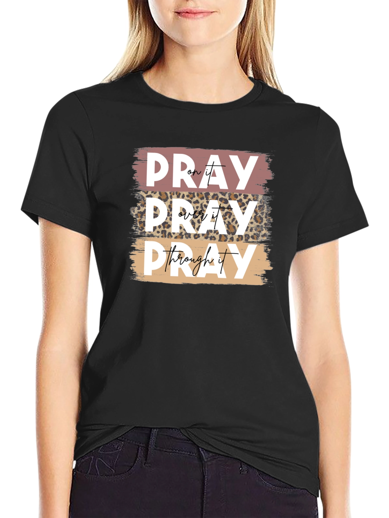 Black Pray On It T-Shirt view 2