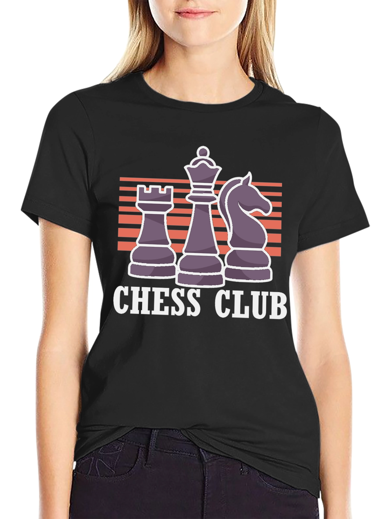 Black Chess Club T-Shirt - Play in Style! view 2
