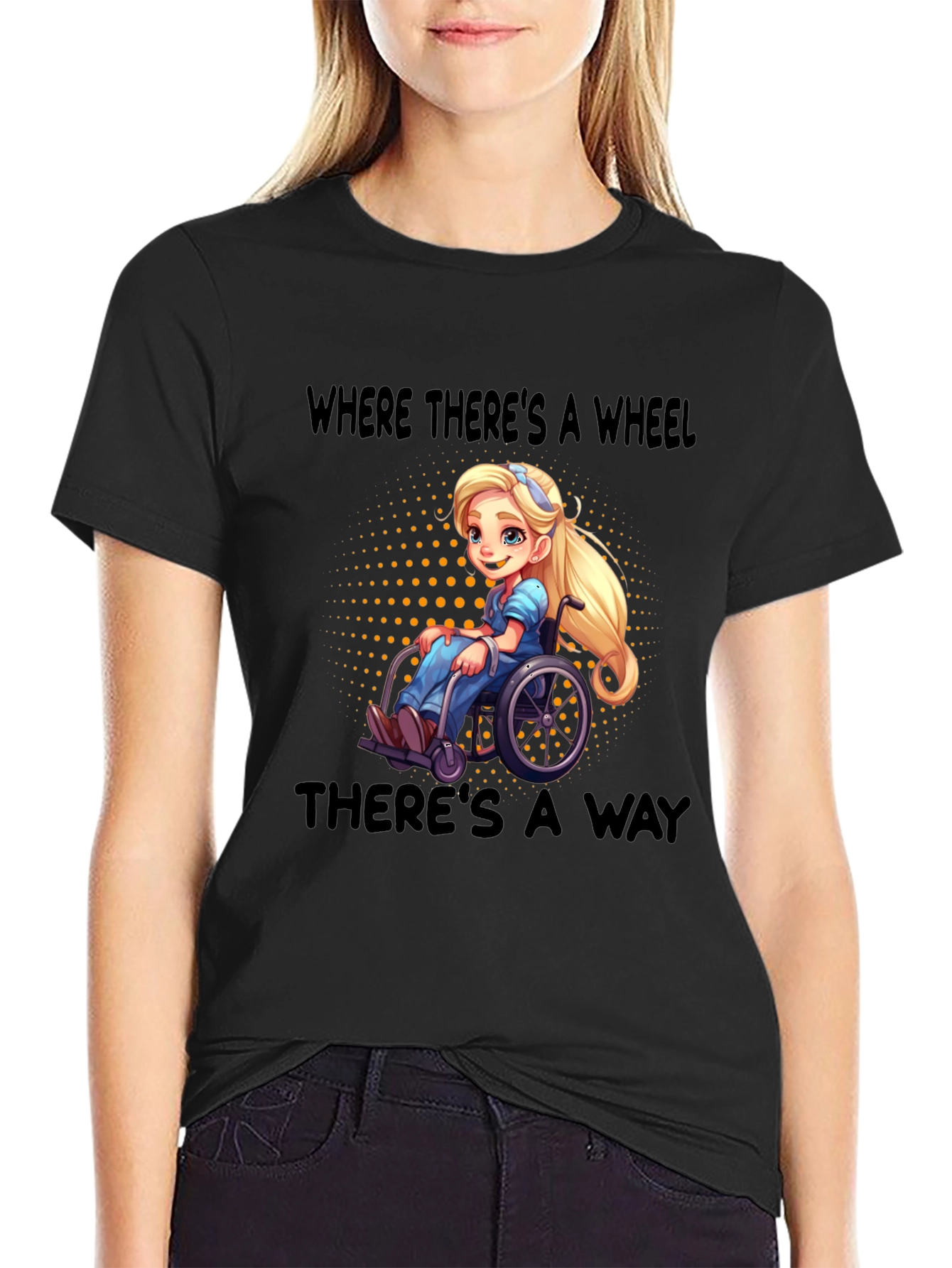 Empowering Wheelchair Cartoon Tee - 2