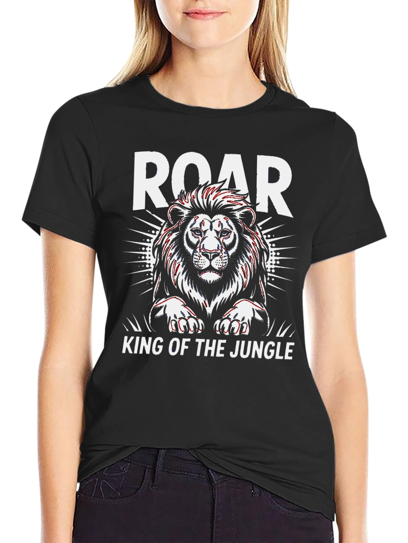 Black Roar Lion King T-Shirt - Jungle Pride view 2