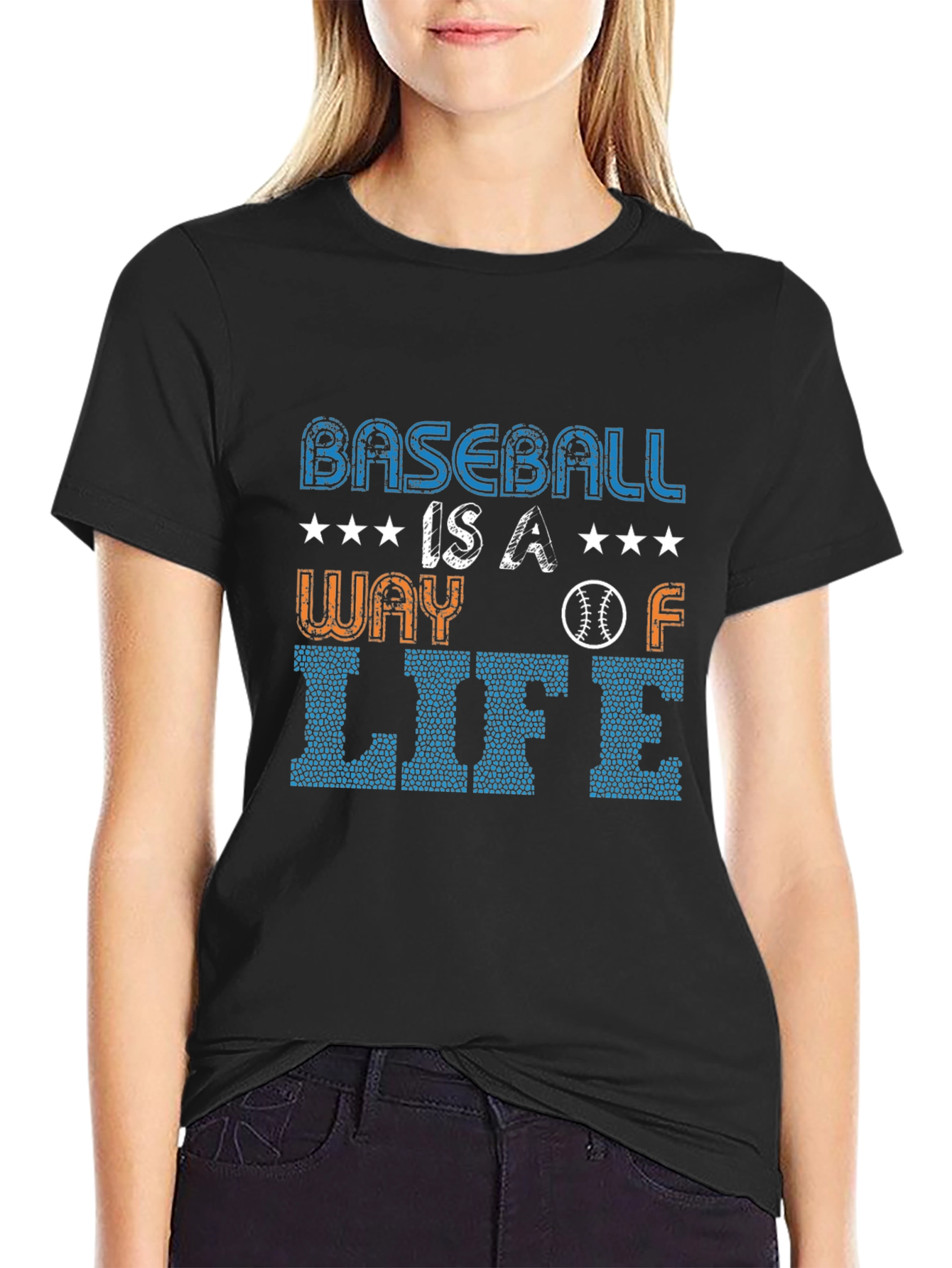 Black Baseball Is A Way Of Life Graphic Tee view 2