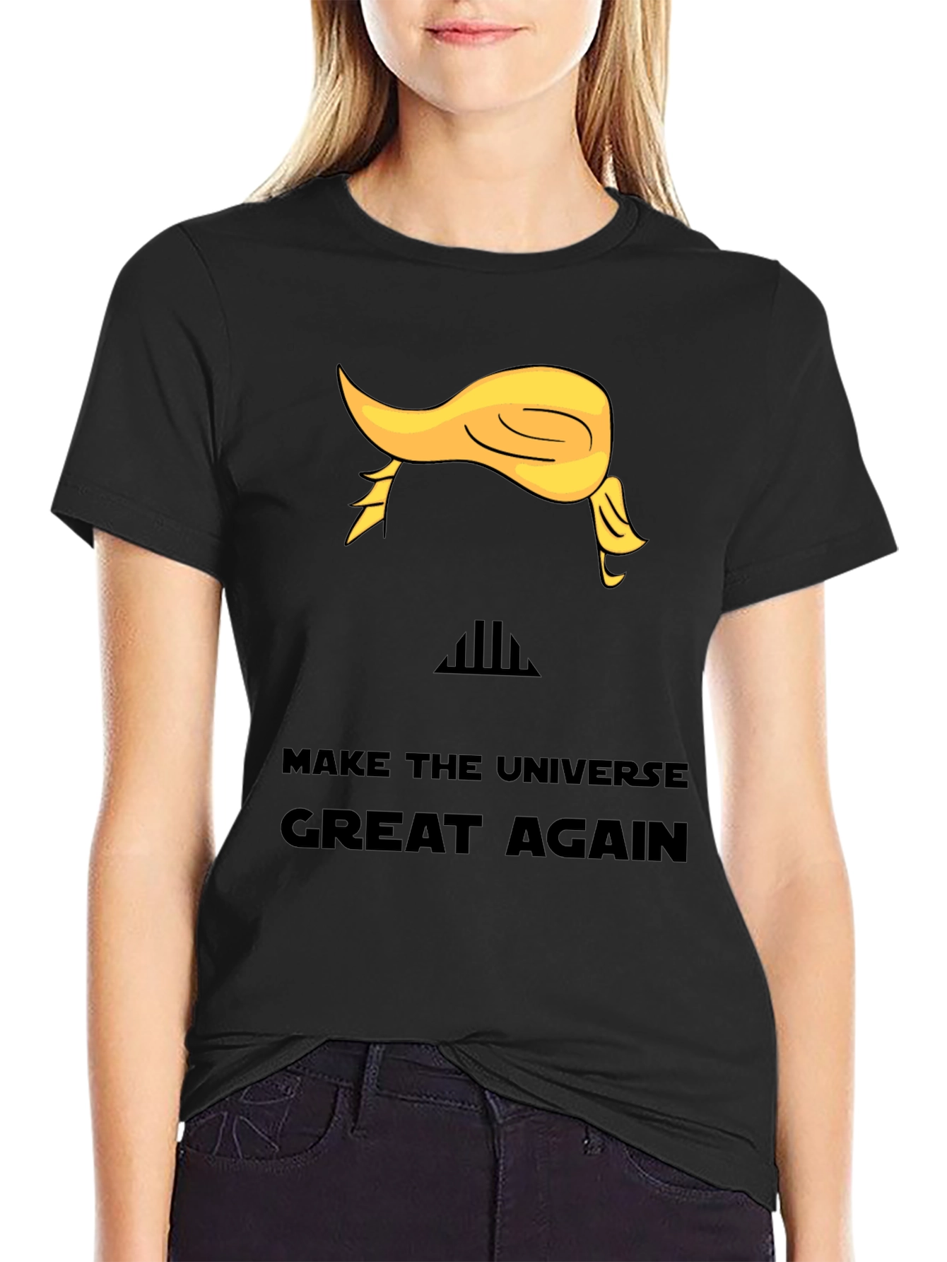 Black Make The Universe Great Again T-Shirt view 2