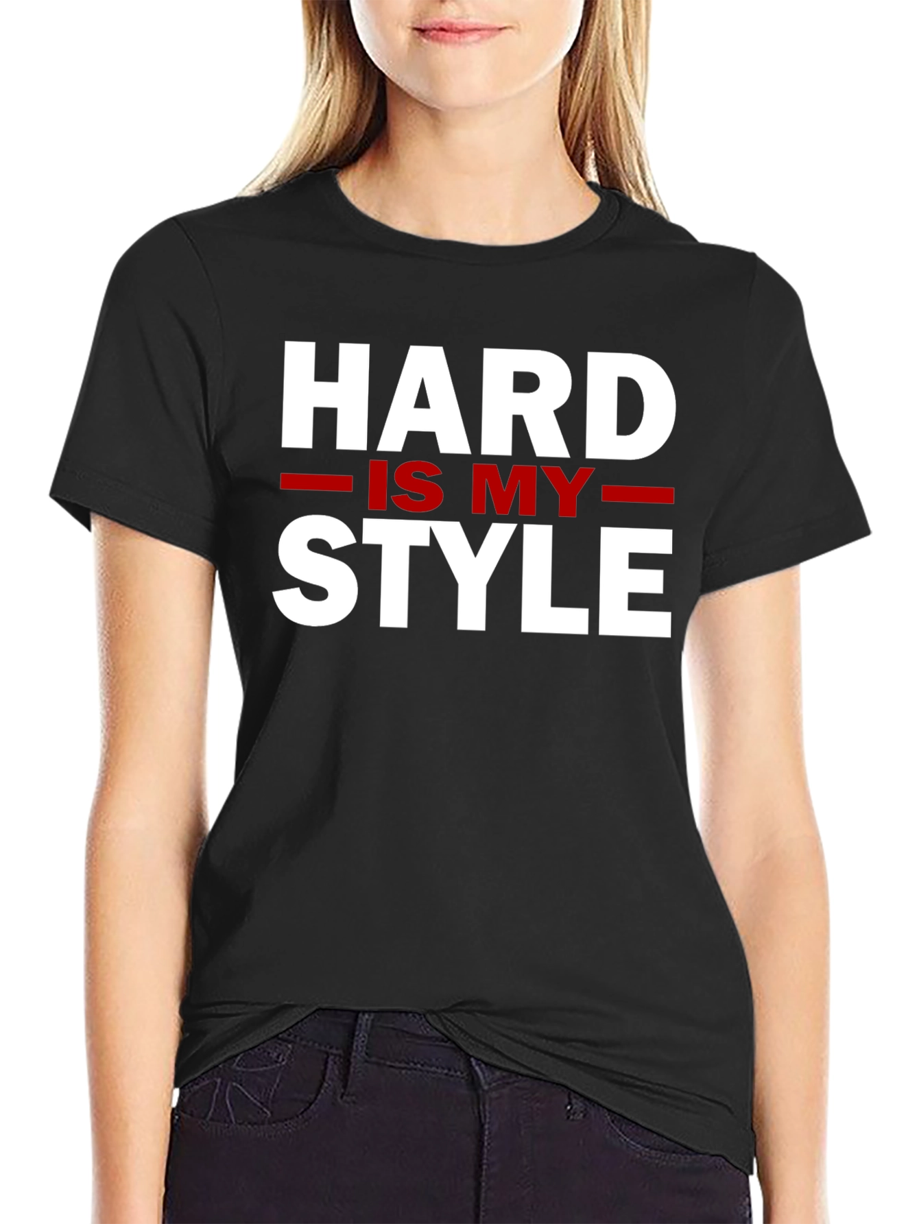 Black Hard Is My Style - Graphic Tee view 2