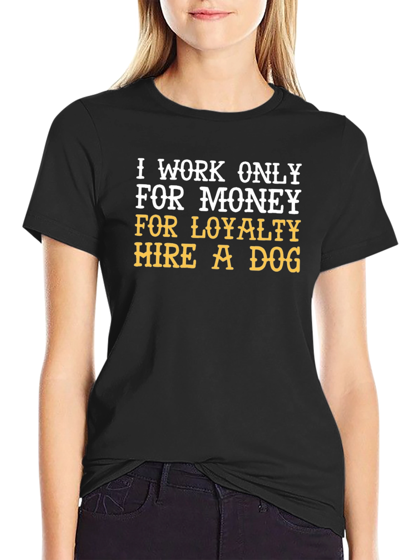 I Work Only for Money Graphic Tee - 2