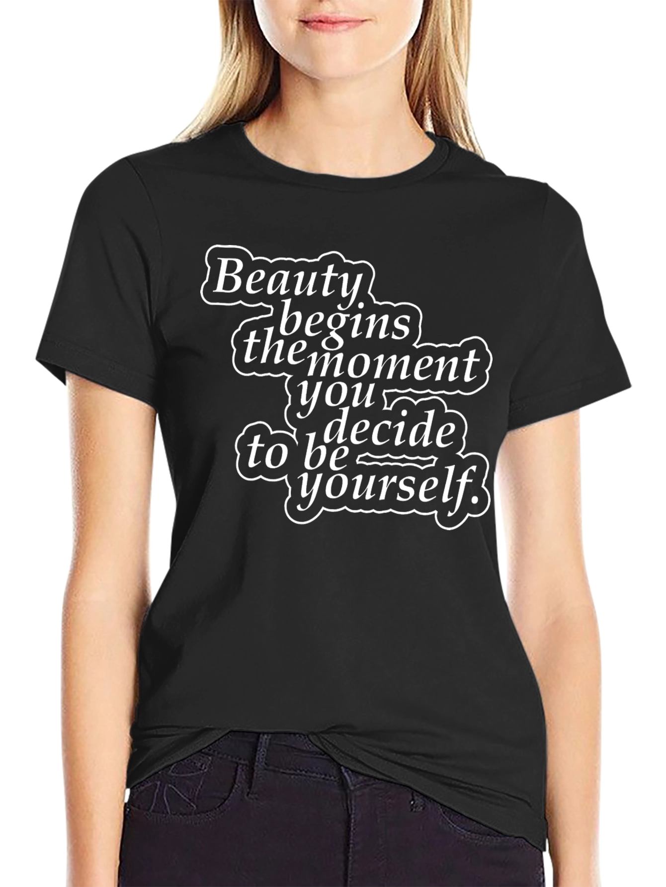Black Beauty Begins Graphic Tee - Black Unisex T-Shirt view 2