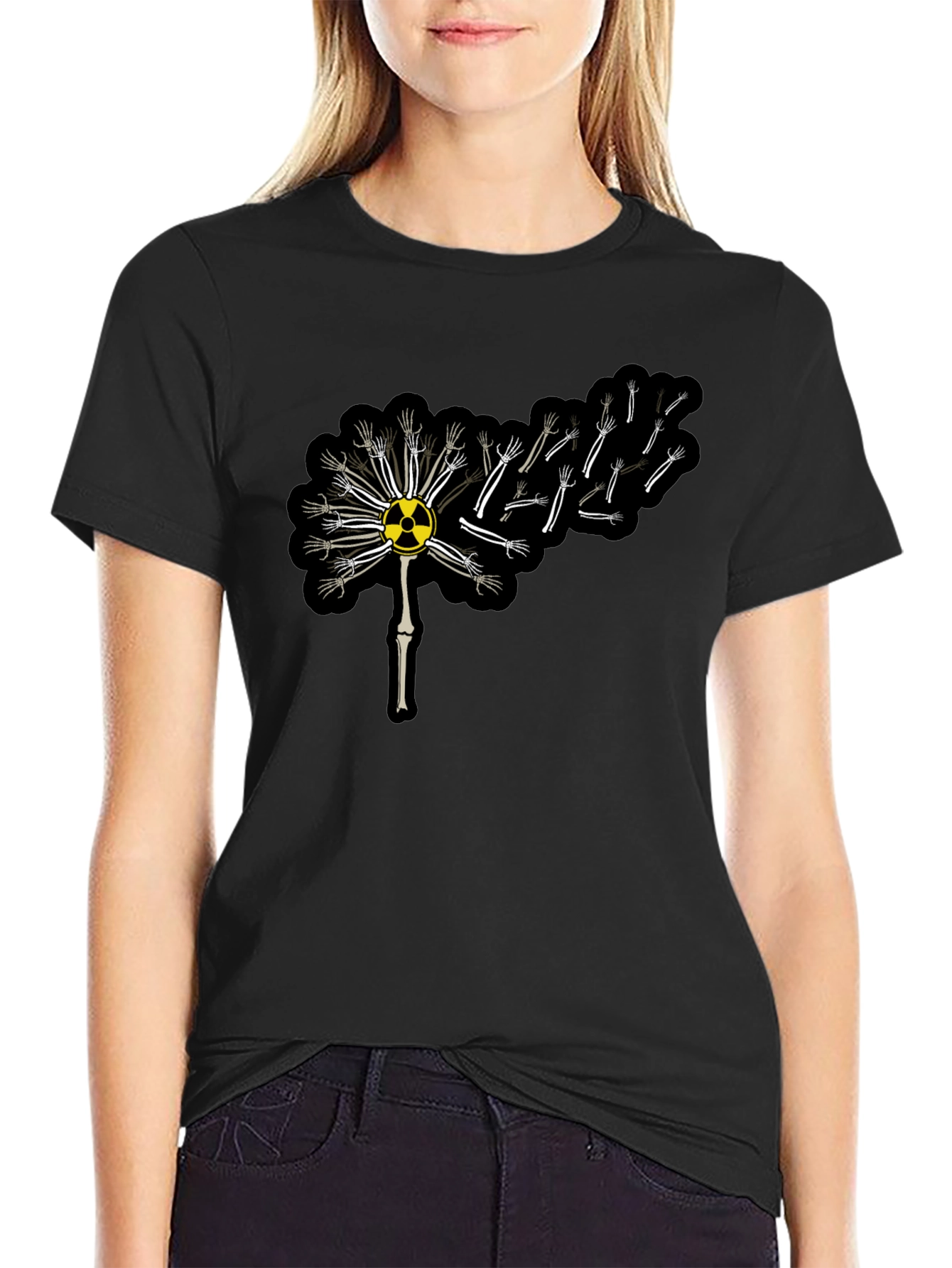 Radioactive Dandelion Graphic T-Shirt - Black - 2