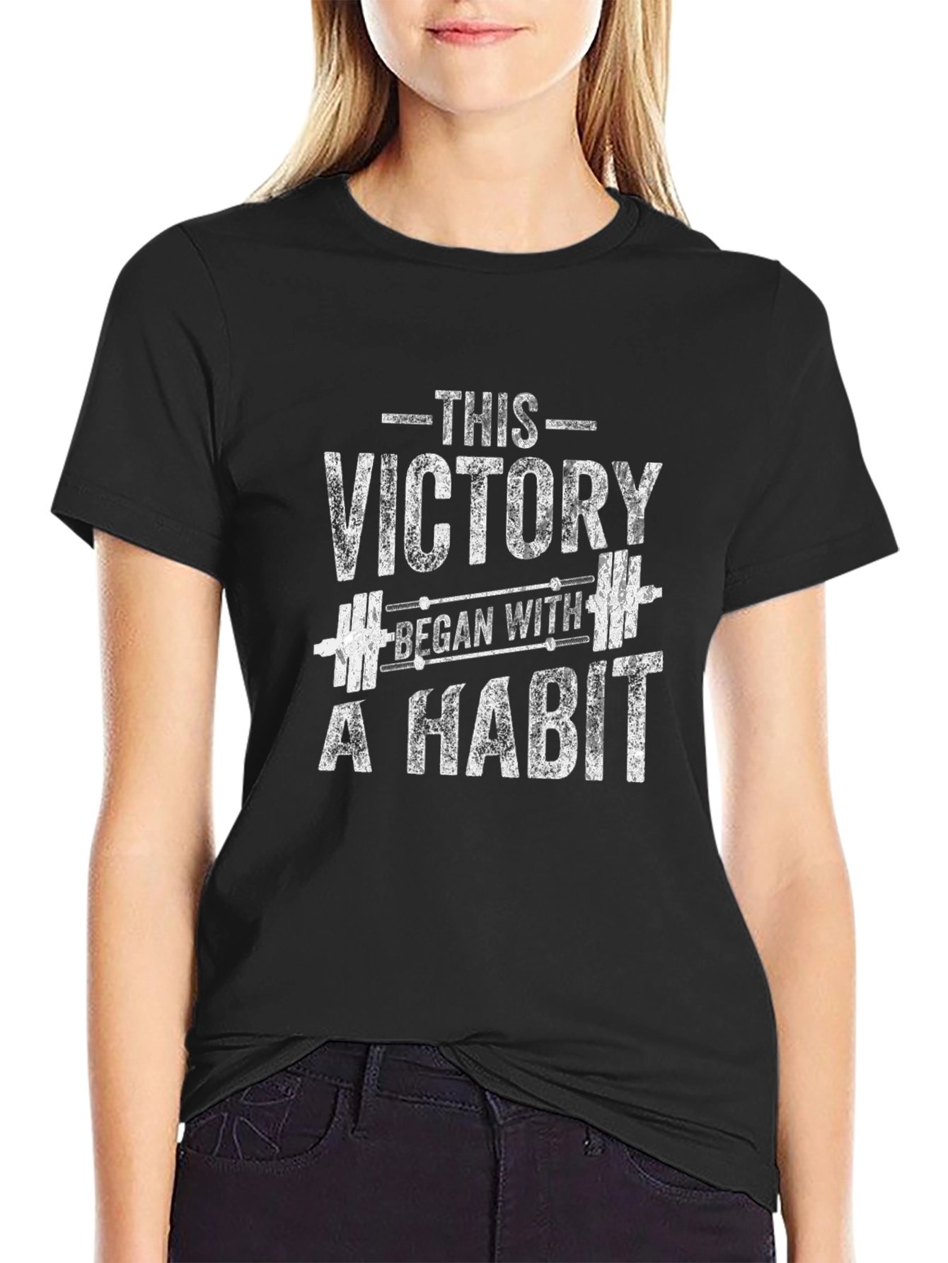 Black Victory Habit Gym T-Shirt view 2