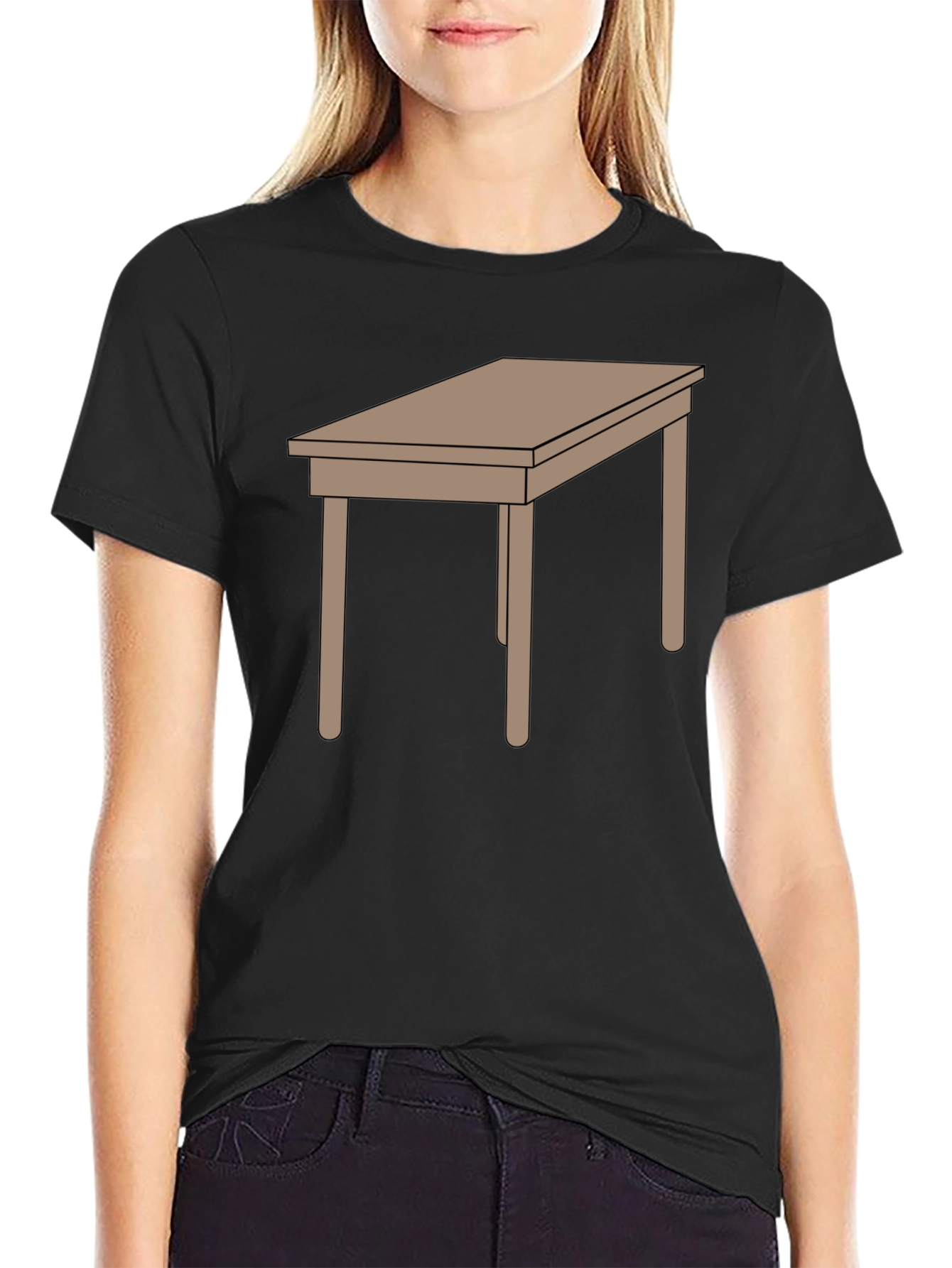Black Table Graphic Tee - Stylish Comfort, Unique Design view 2