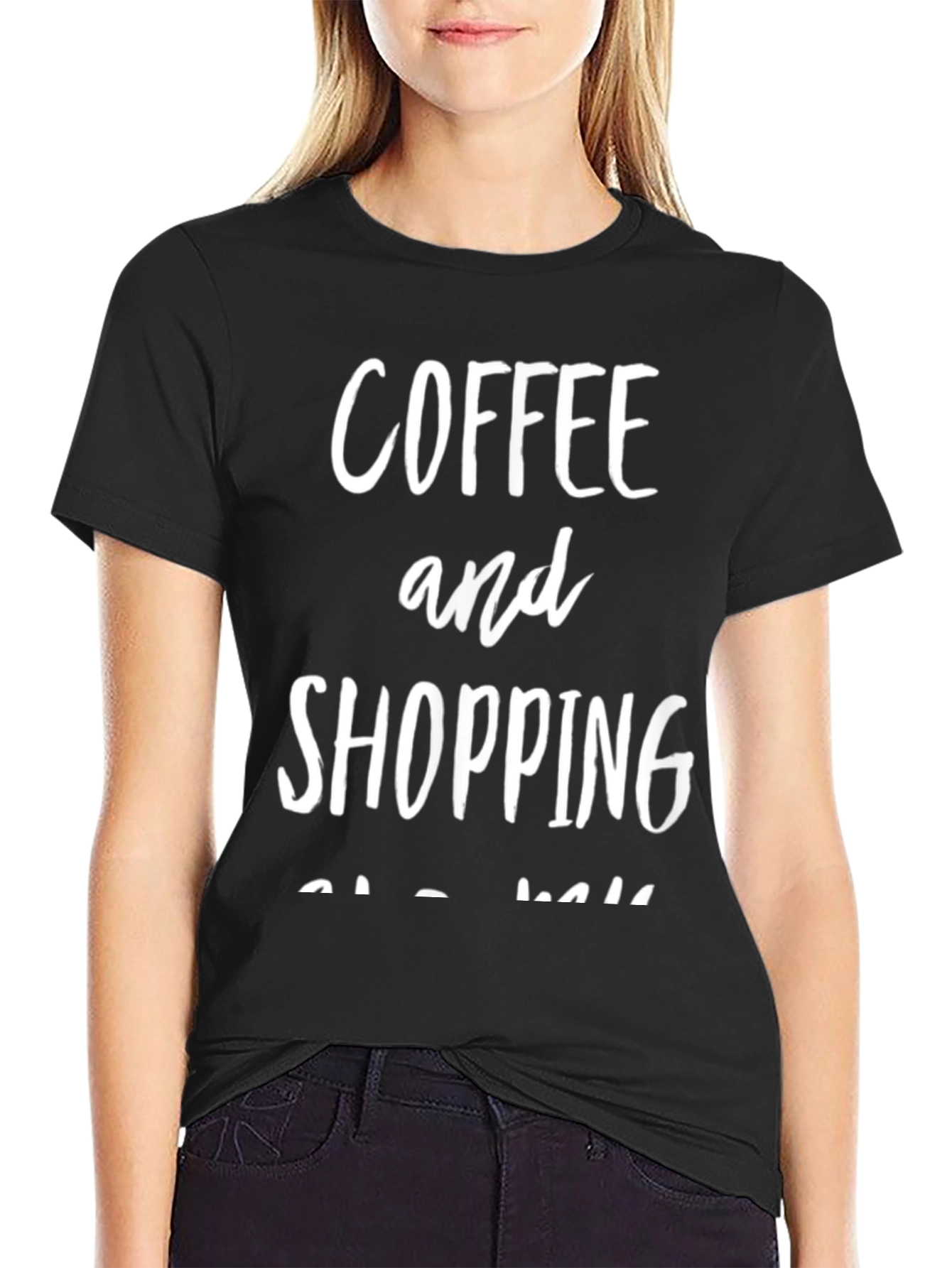 Black Coffee and Shopping T-Shirt view 2