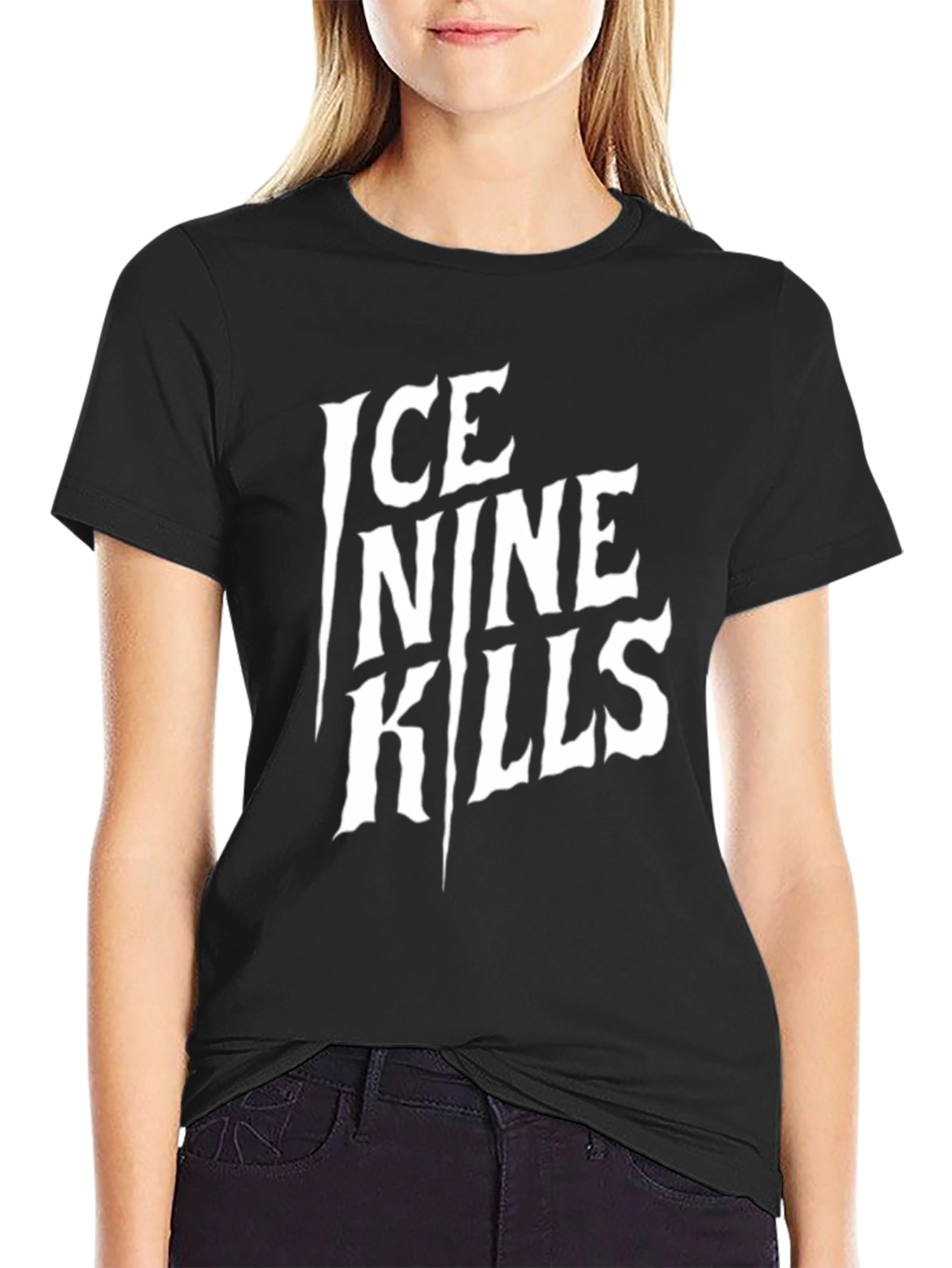 Black Ice Nine Kills Band T-Shirt Black view 2