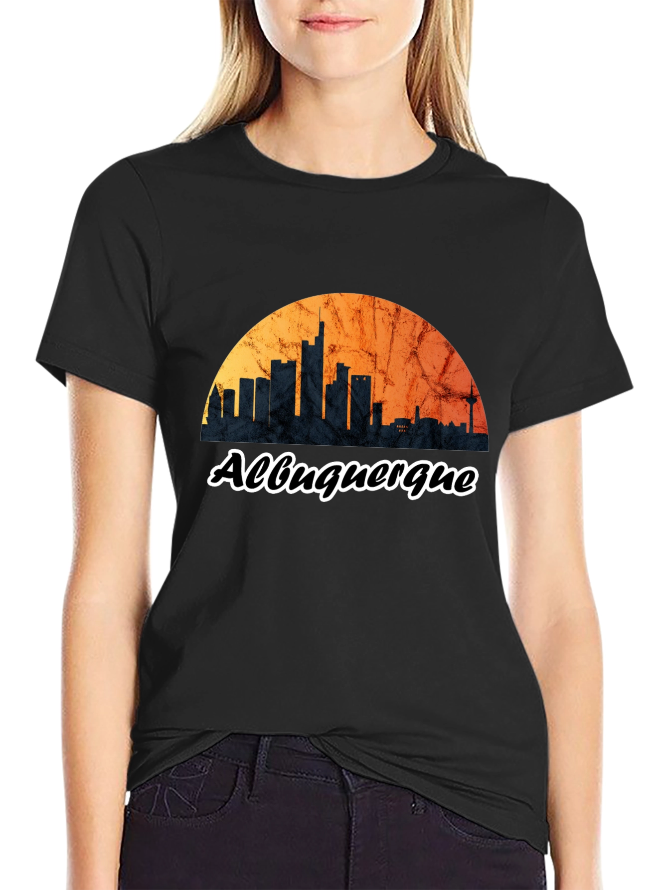 Albuquerque Skyline Black T-Shirt - 2