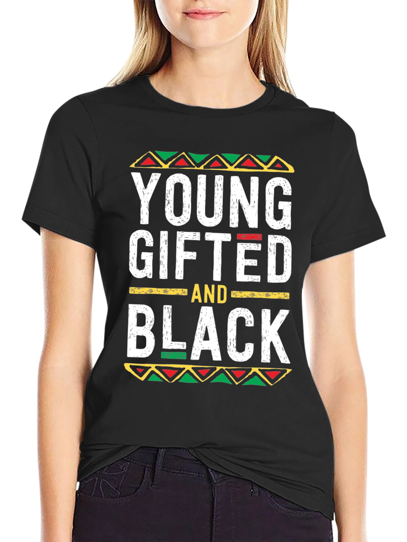 Black Young Gifted and Black T-Shirt view 2