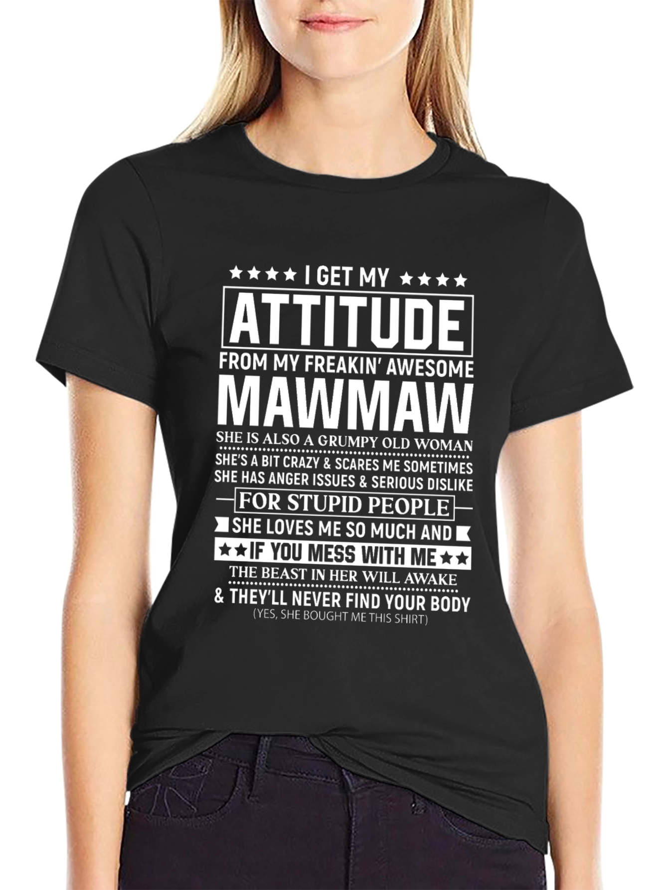 Attitude Mawmaw Graphic T-Shirt - 2