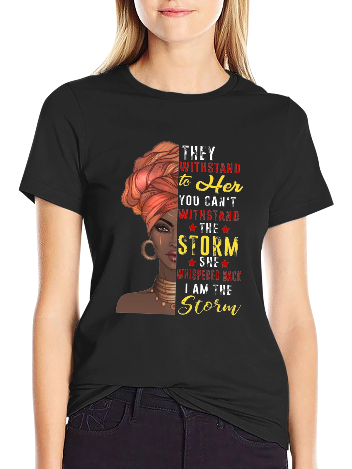 Empowered Woman Graphic T-Shirt - Stand Strong - 2