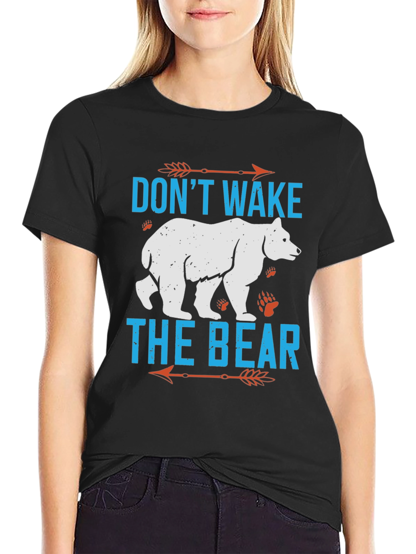 Black Don't Wake The Bear T-Shirt view 2