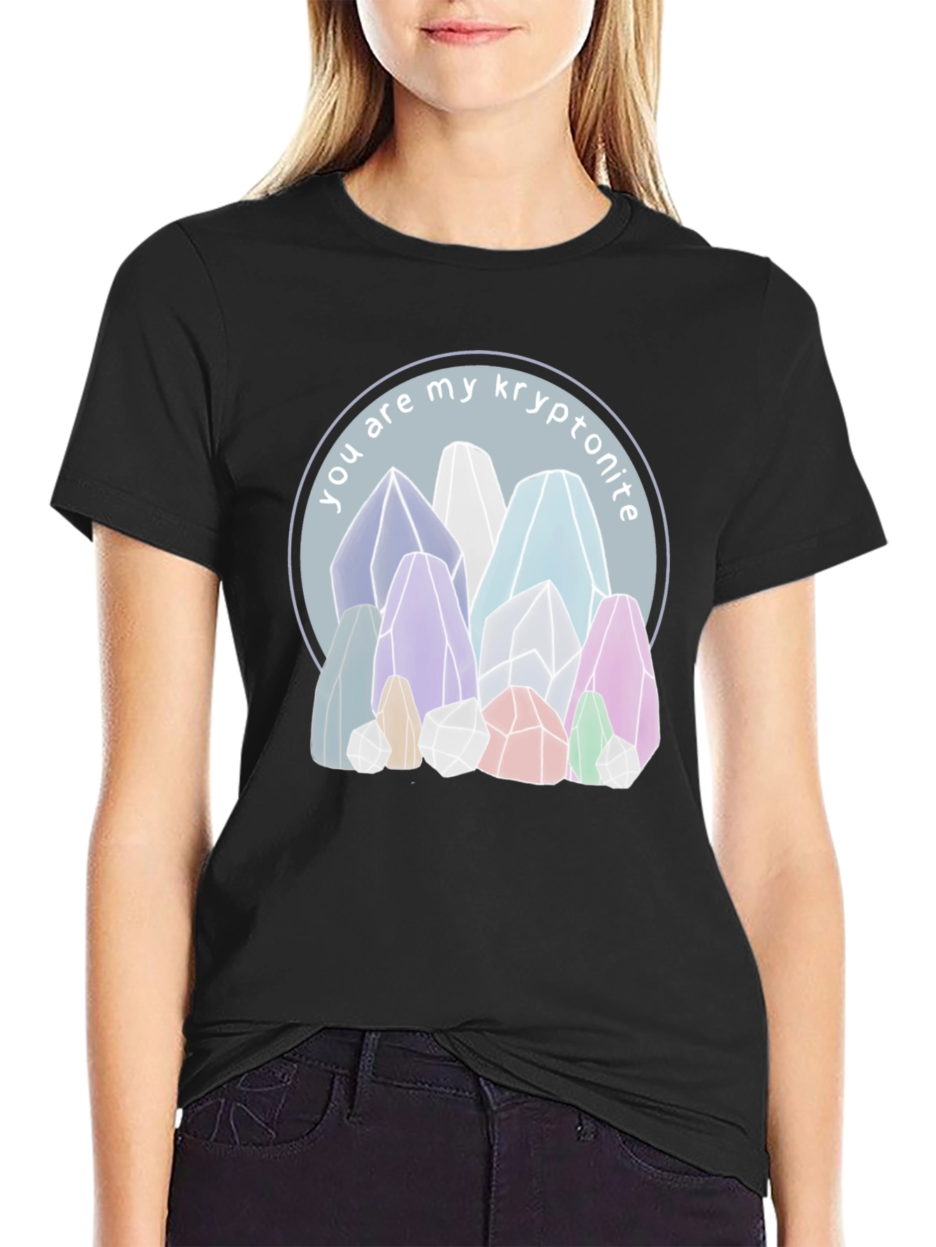 Black You Are My Kryptonite T-Shirt view 2