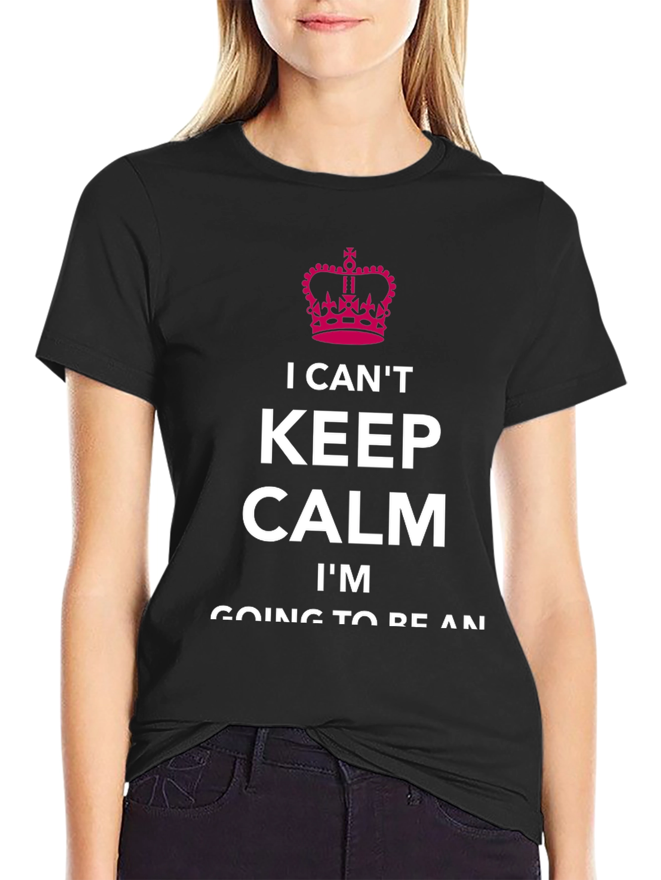 Black I Can't Keep Calm T-Shirt view 2