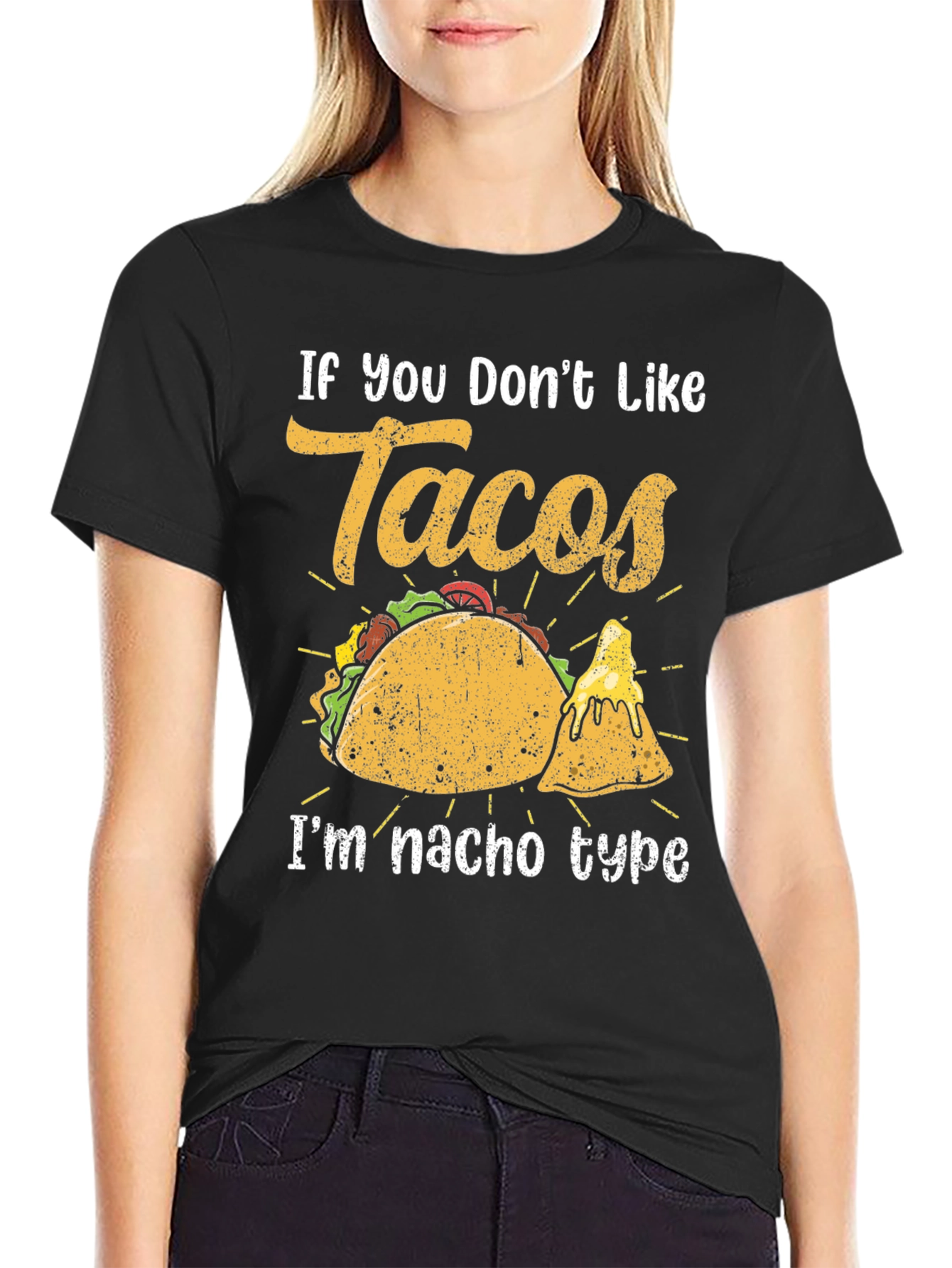 Black Taco Lover T-Shirt - If You Don't Like Tacos view 2