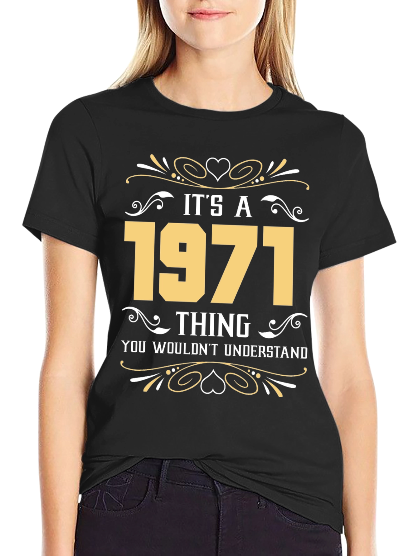 Black It's a 1971 Thing T-Shirt view 2